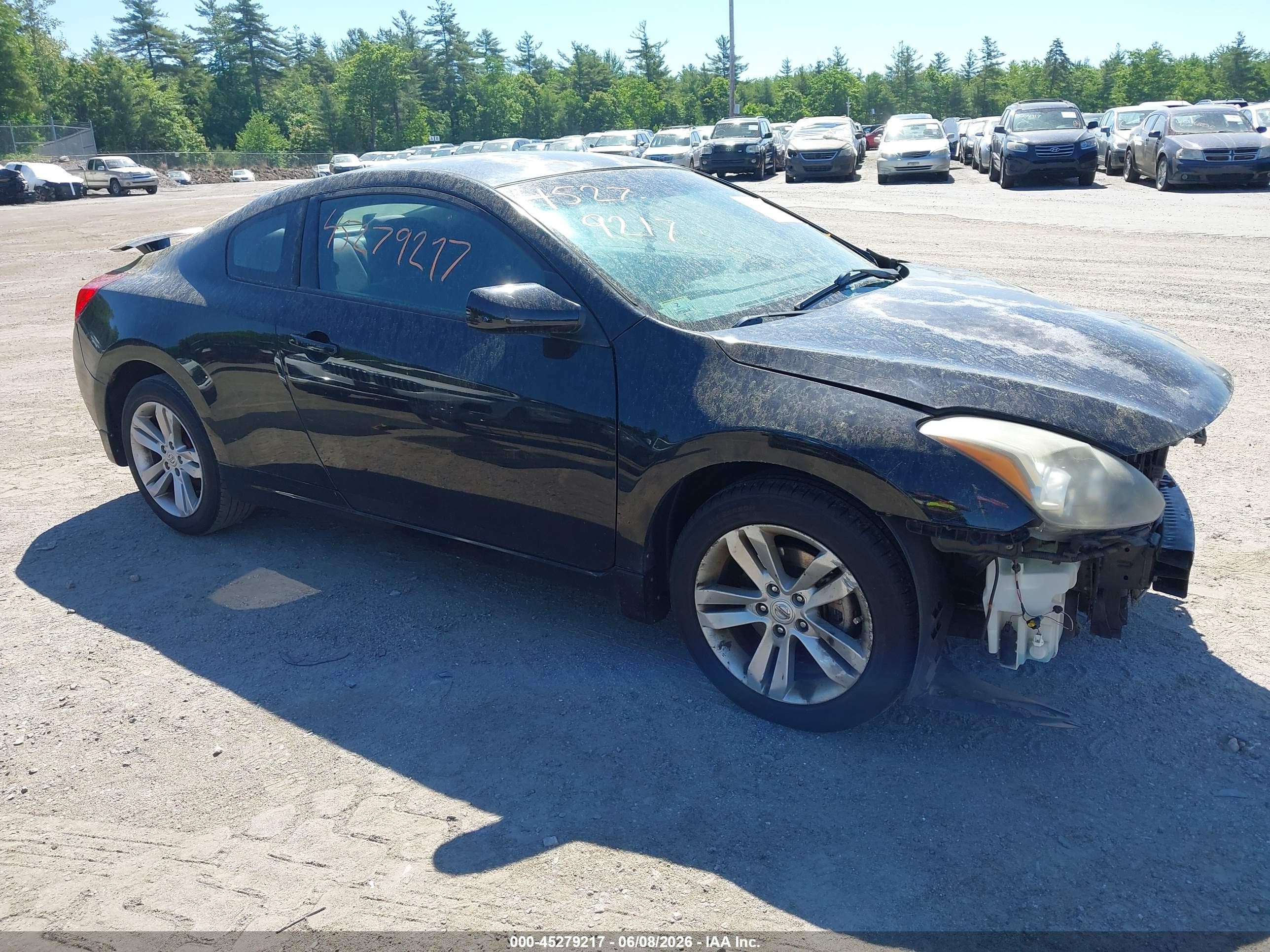2010 Nissan Altima 2.5 S Black vin: 1N4AL2EP3AC117333