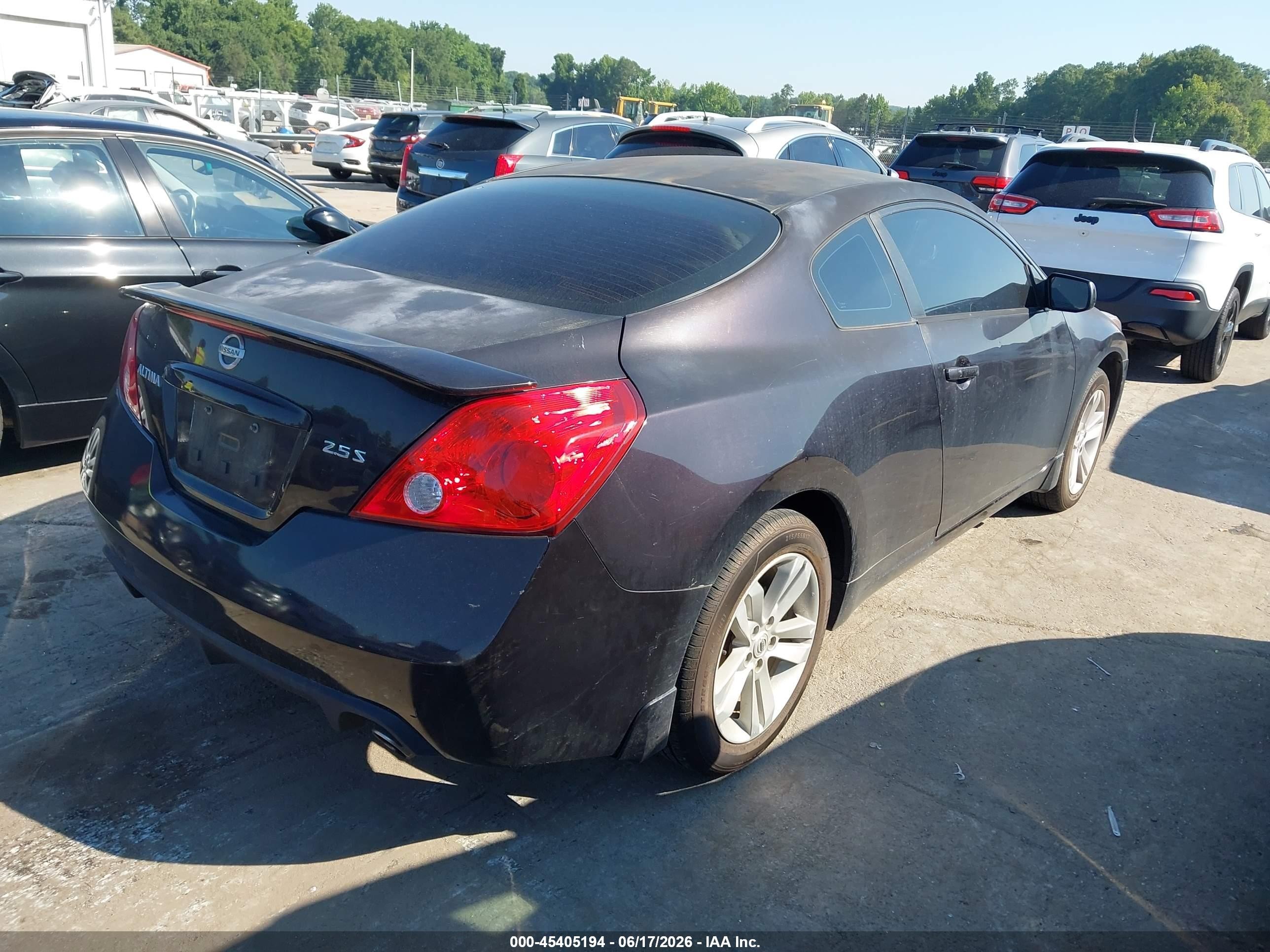 2011 Nissan Altima 2.5 S Black vin: 1N4AL2EP3BC126874