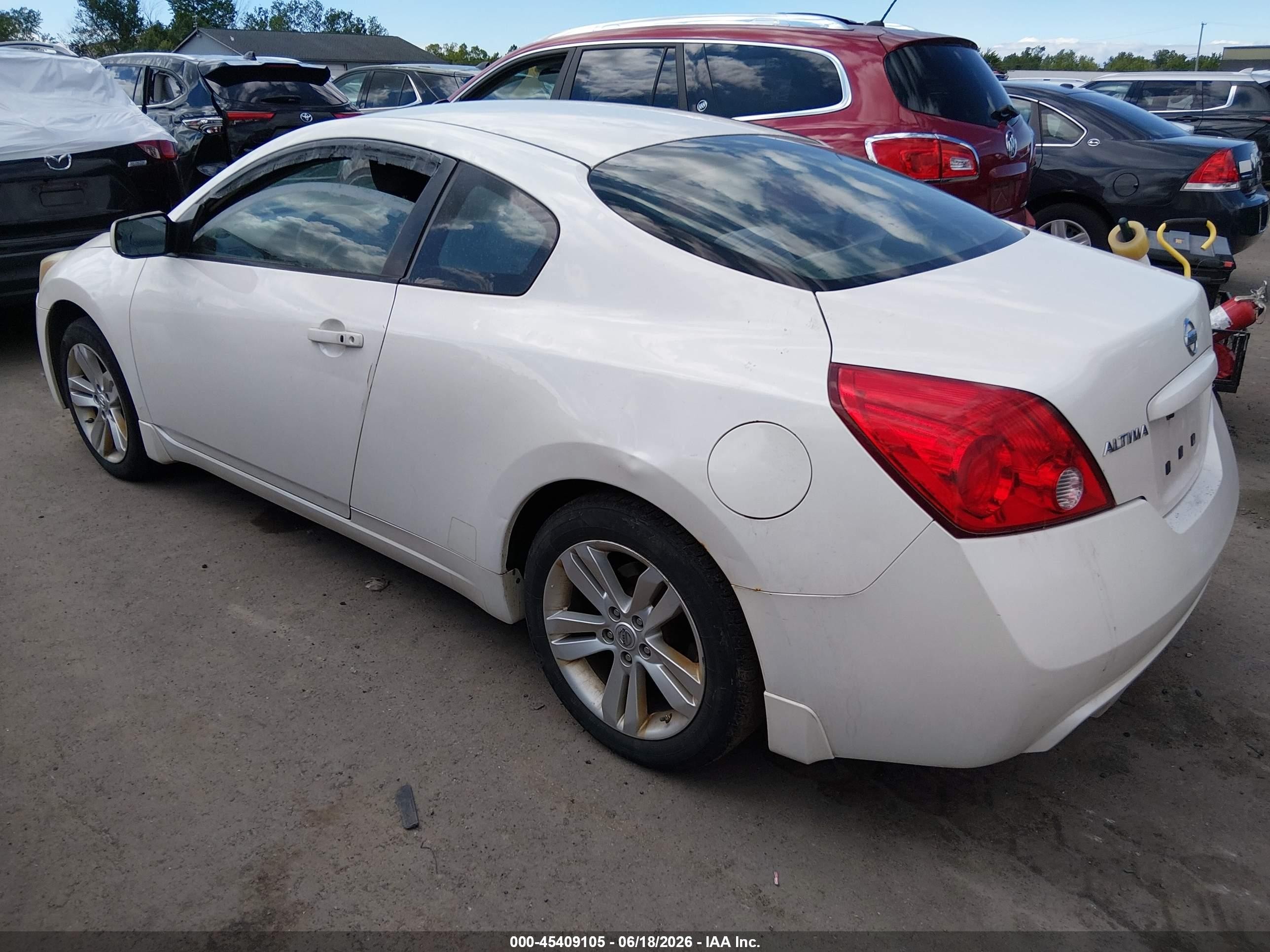 2011 Nissan Altima 2.5 S White vin: 1N4AL2EP3BC172155