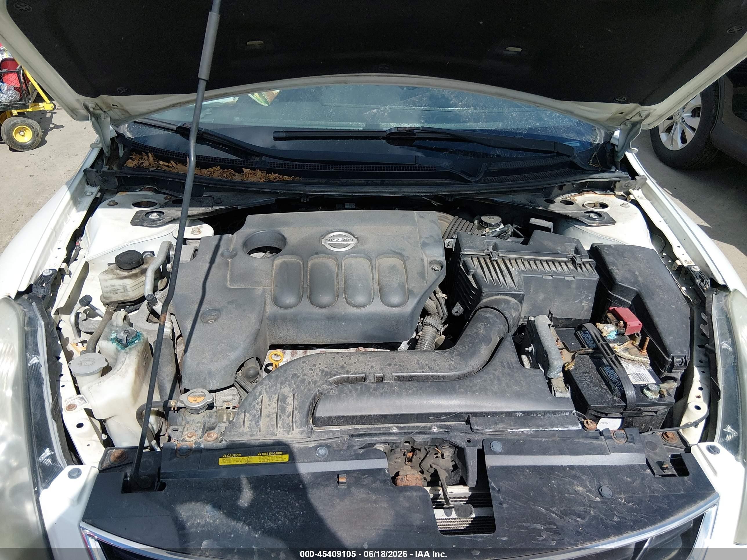 2011 Nissan Altima 2.5 S White vin: 1N4AL2EP3BC172155