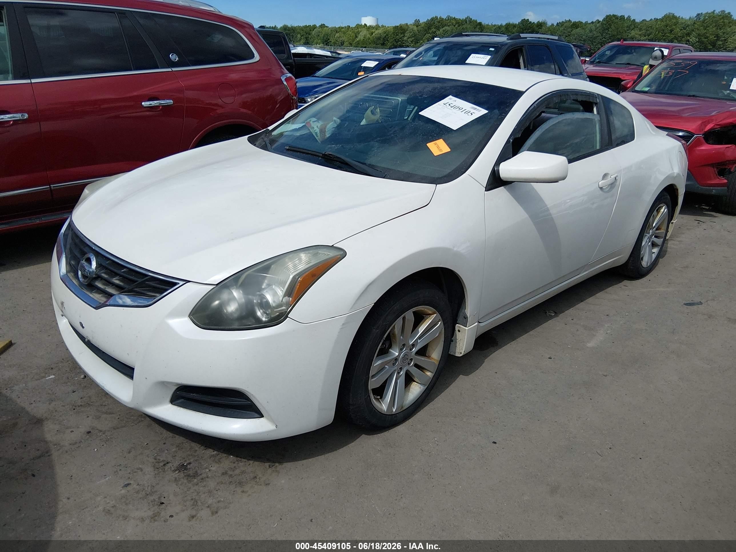 2011 Nissan Altima 2.5 S White vin: 1N4AL2EP3BC172155