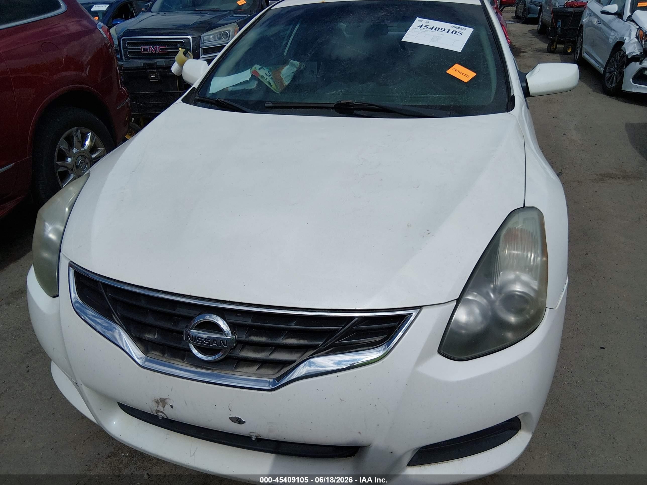 2011 Nissan Altima 2.5 S White vin: 1N4AL2EP3BC172155