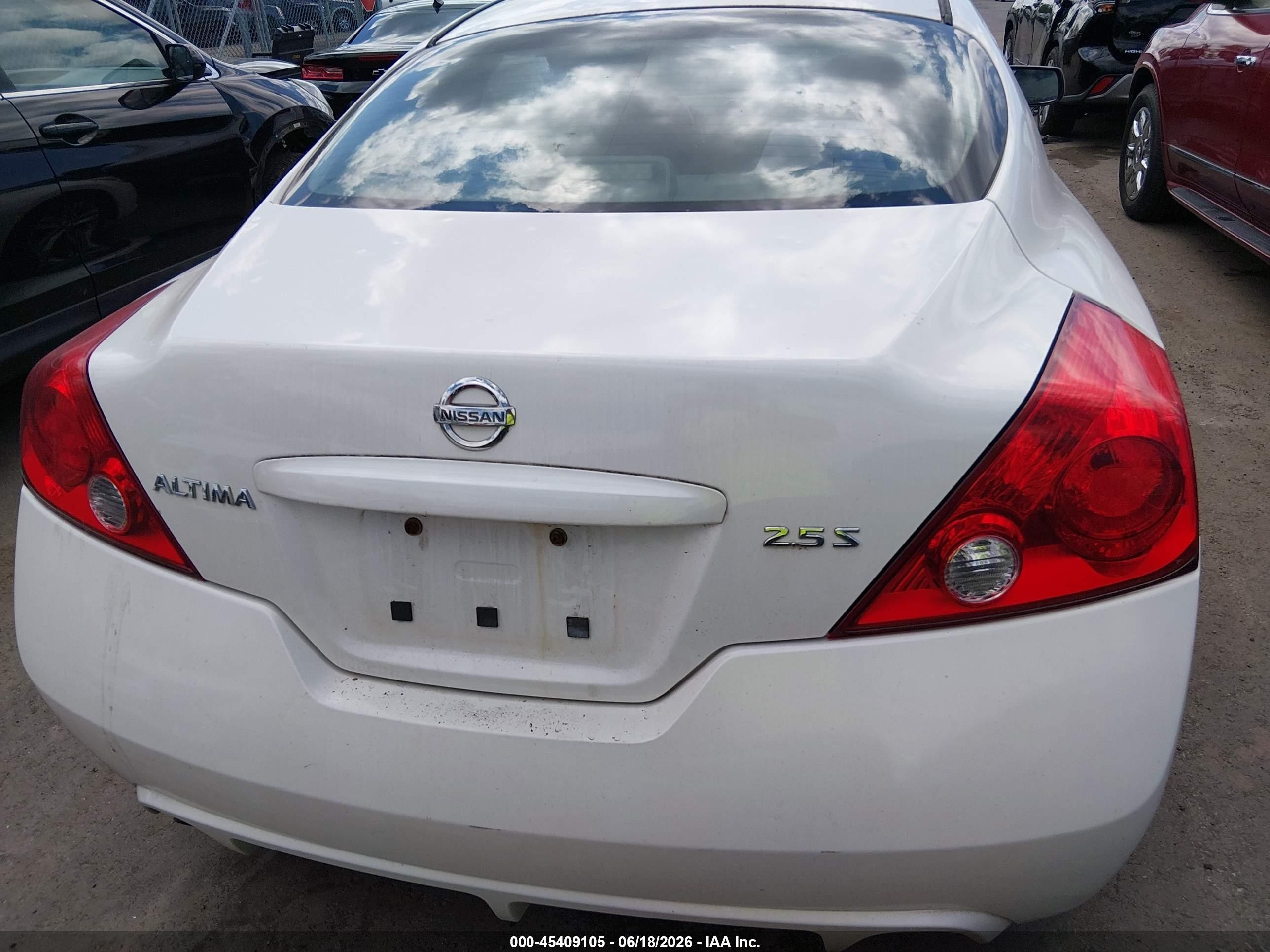 2011 Nissan Altima 2.5 S White vin: 1N4AL2EP3BC172155