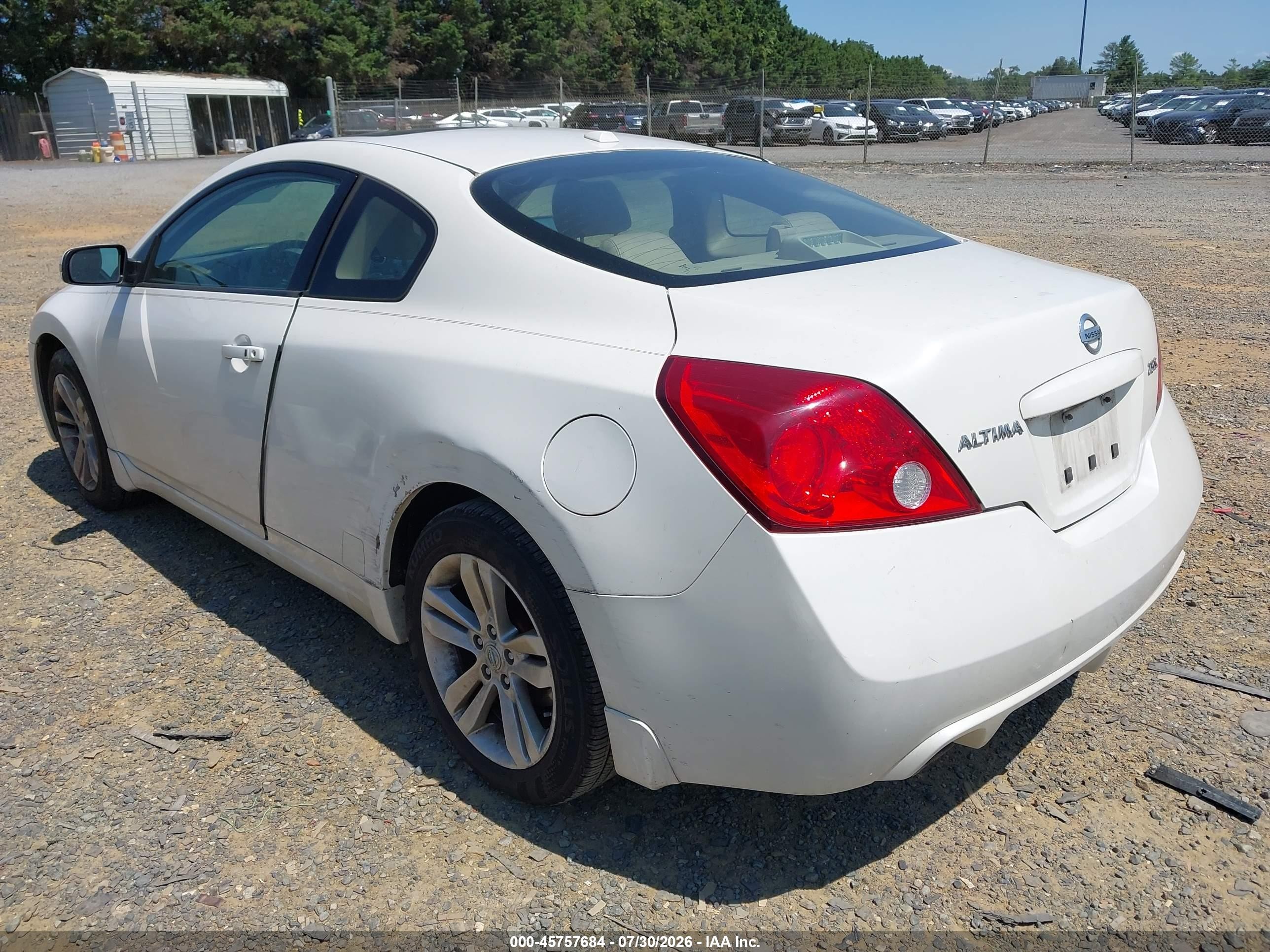 2012 Nissan Altima 2.5 S White vin: 1N4AL2EP3CC111230