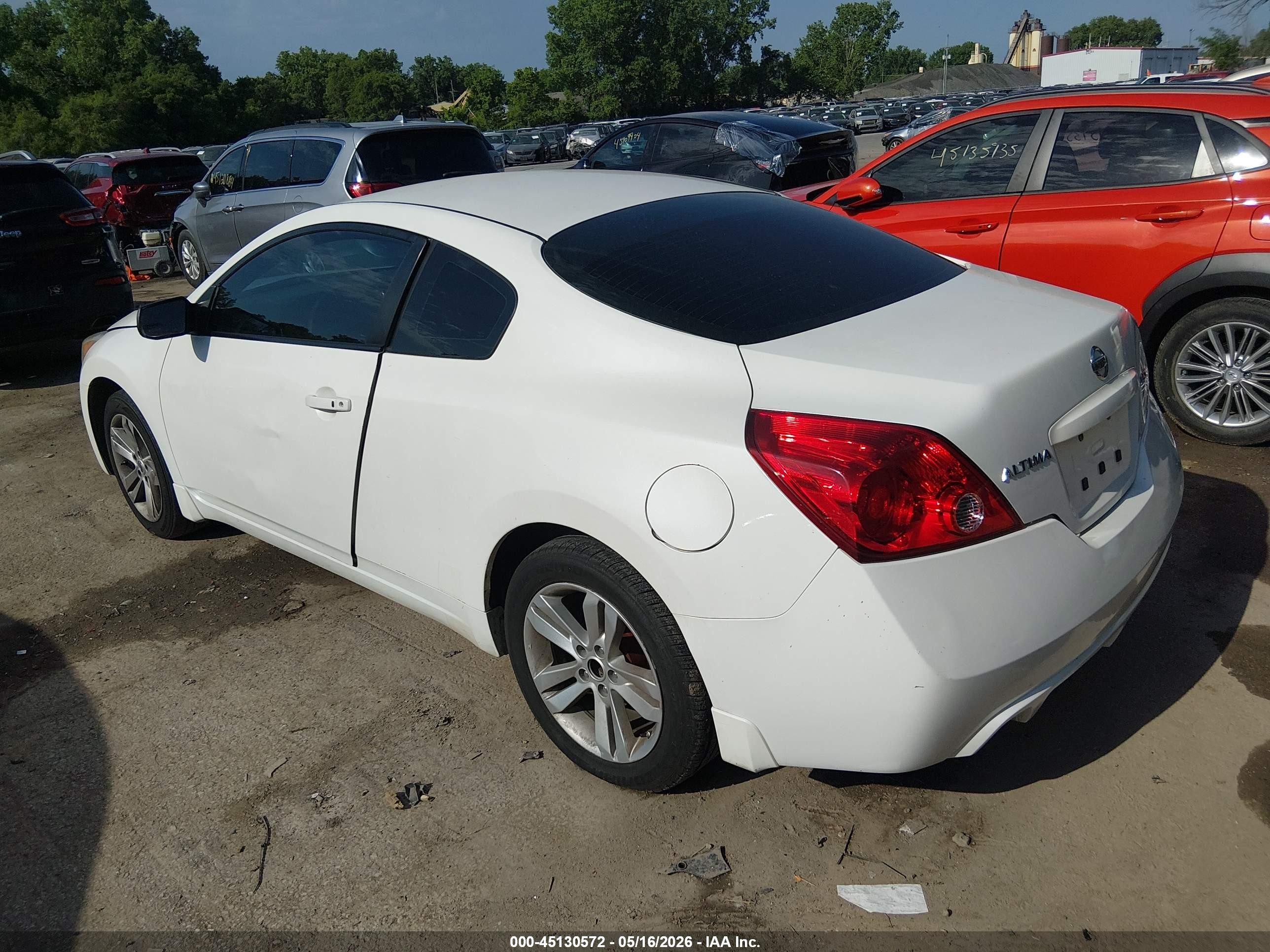 2012 Nissan Altima 2.5 S White vin: 1N4AL2EP3CC261368