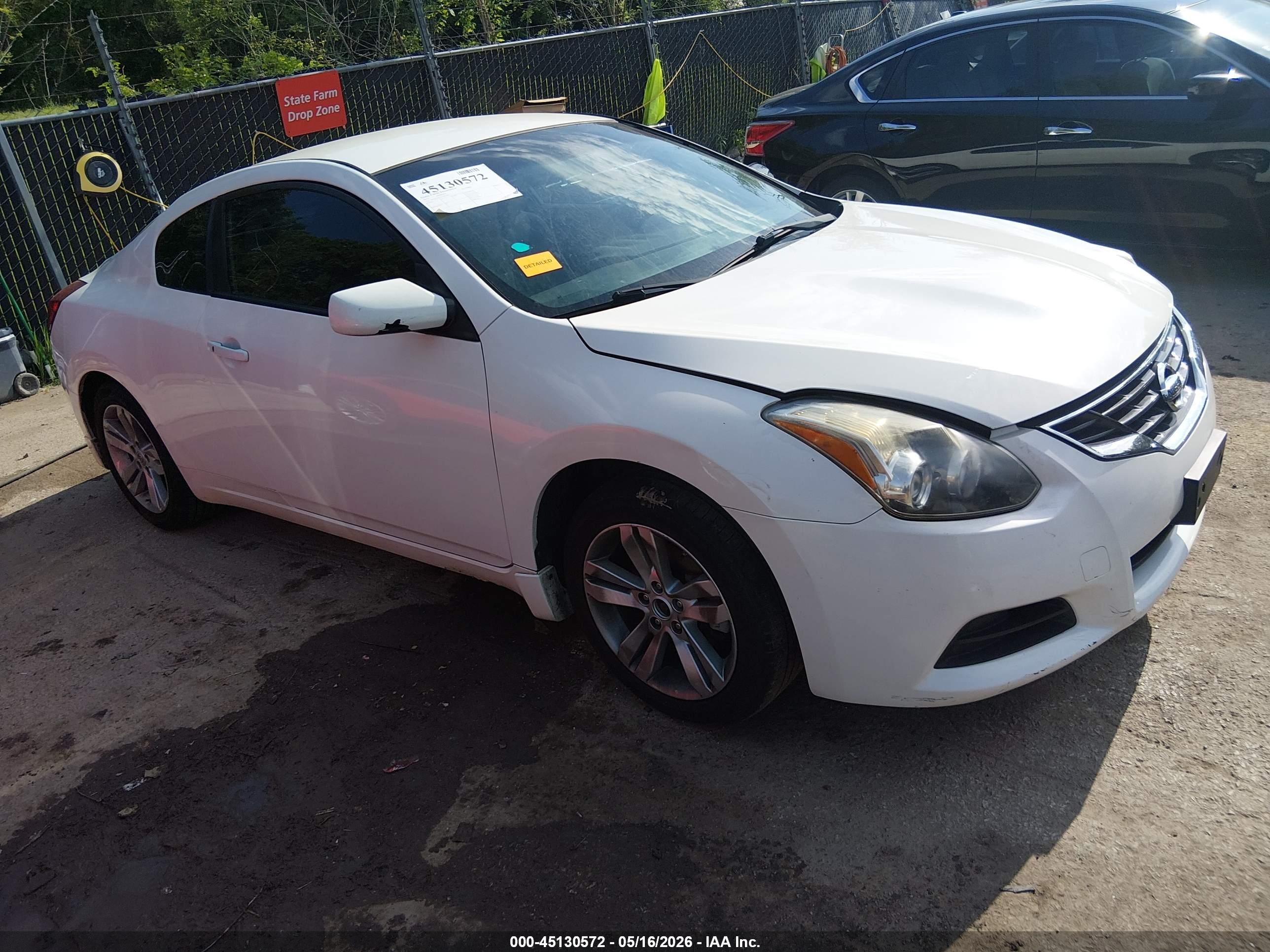 2012 Nissan Altima 2.5 S White vin: 1N4AL2EP3CC261368