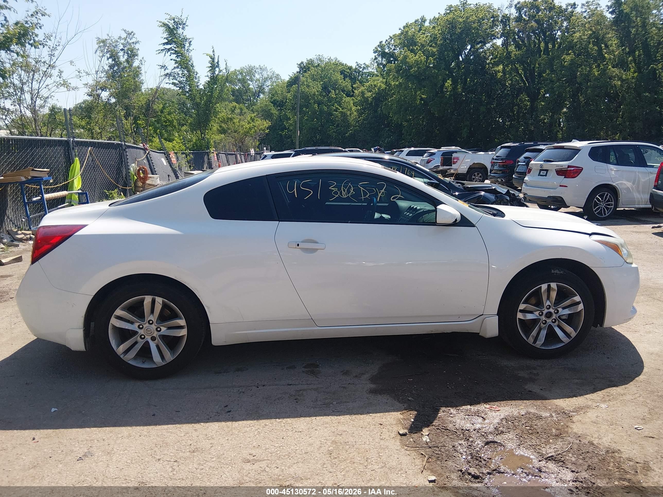 2012 Nissan Altima 2.5 S White vin: 1N4AL2EP3CC261368