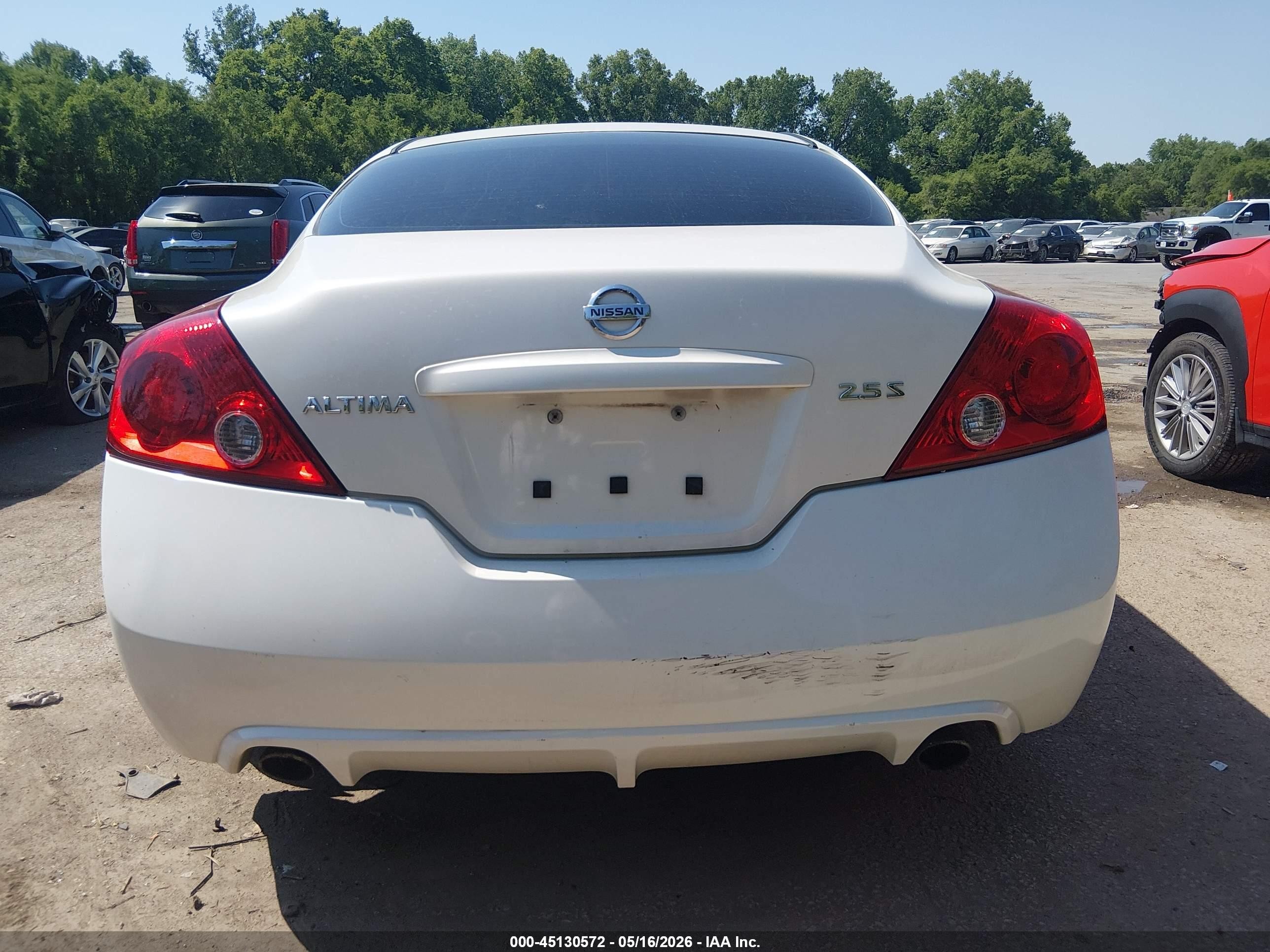 2012 Nissan Altima 2.5 S White vin: 1N4AL2EP3CC261368