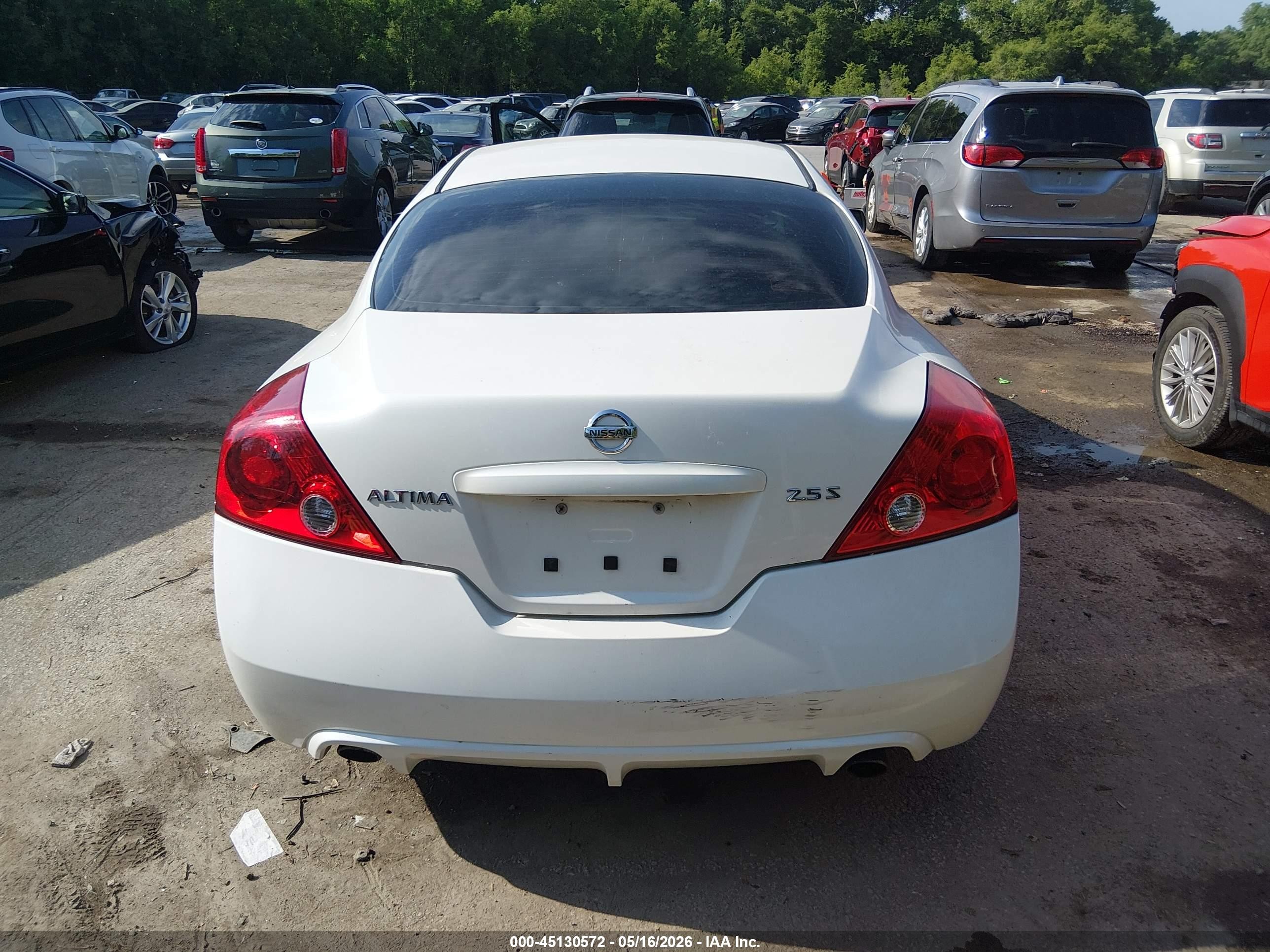 2012 Nissan Altima 2.5 S White vin: 1N4AL2EP3CC261368