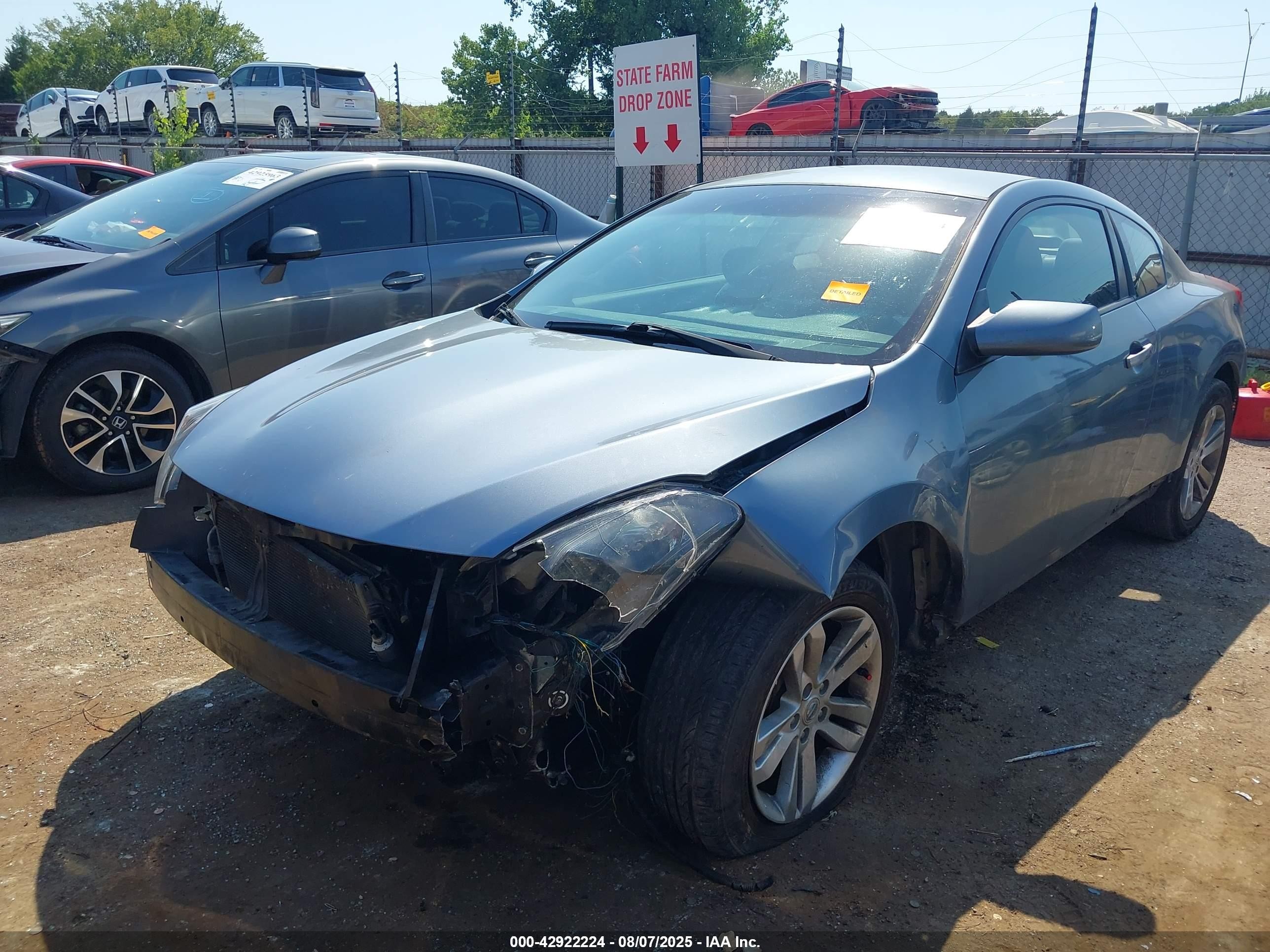 2010 Nissan Altima 2.5 S Blue vin: 1N4AL2EP4AC124100
