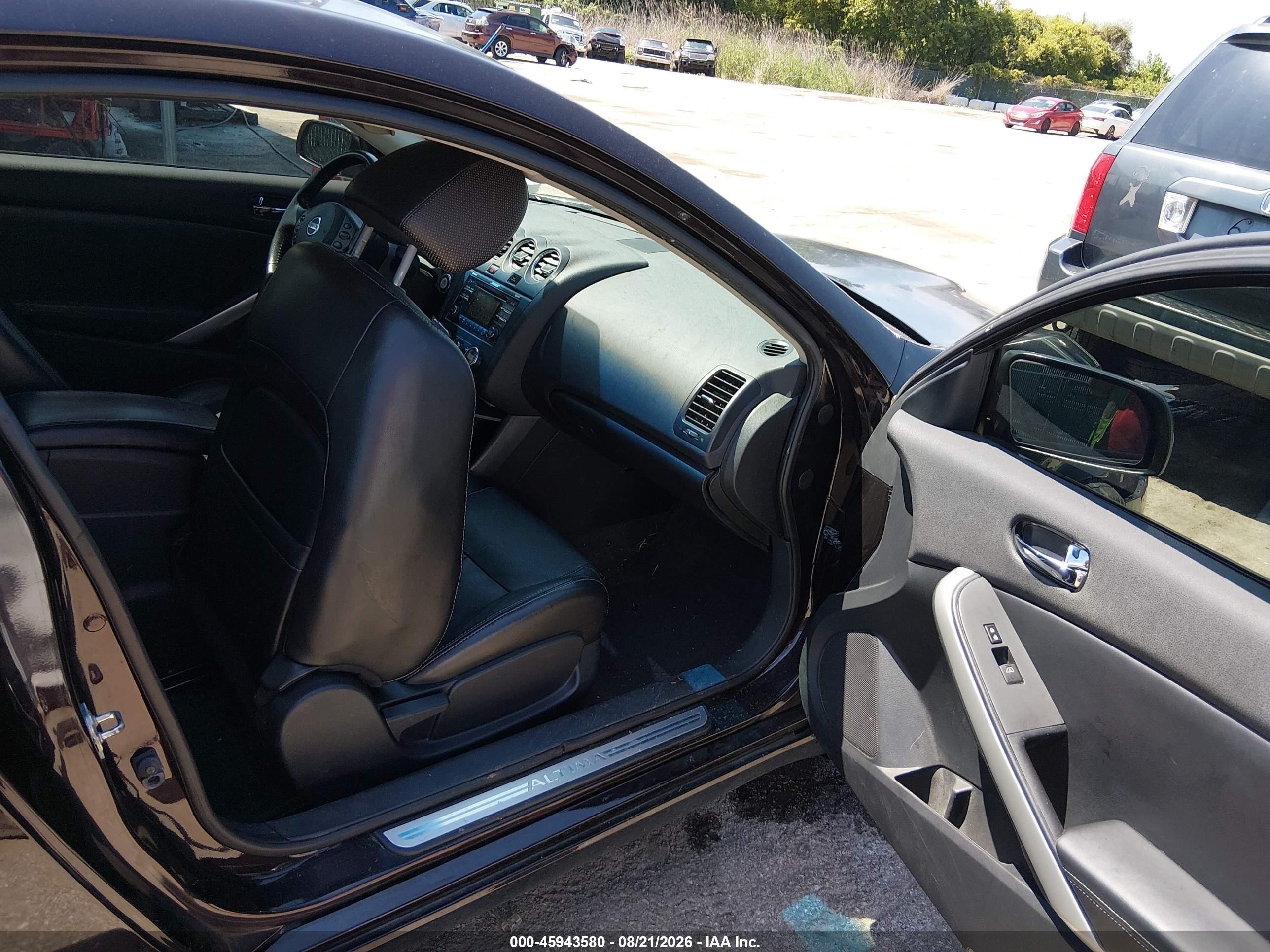 2012 Nissan Altima 2.5 S Black vin: 1N4AL2EP4CC222403