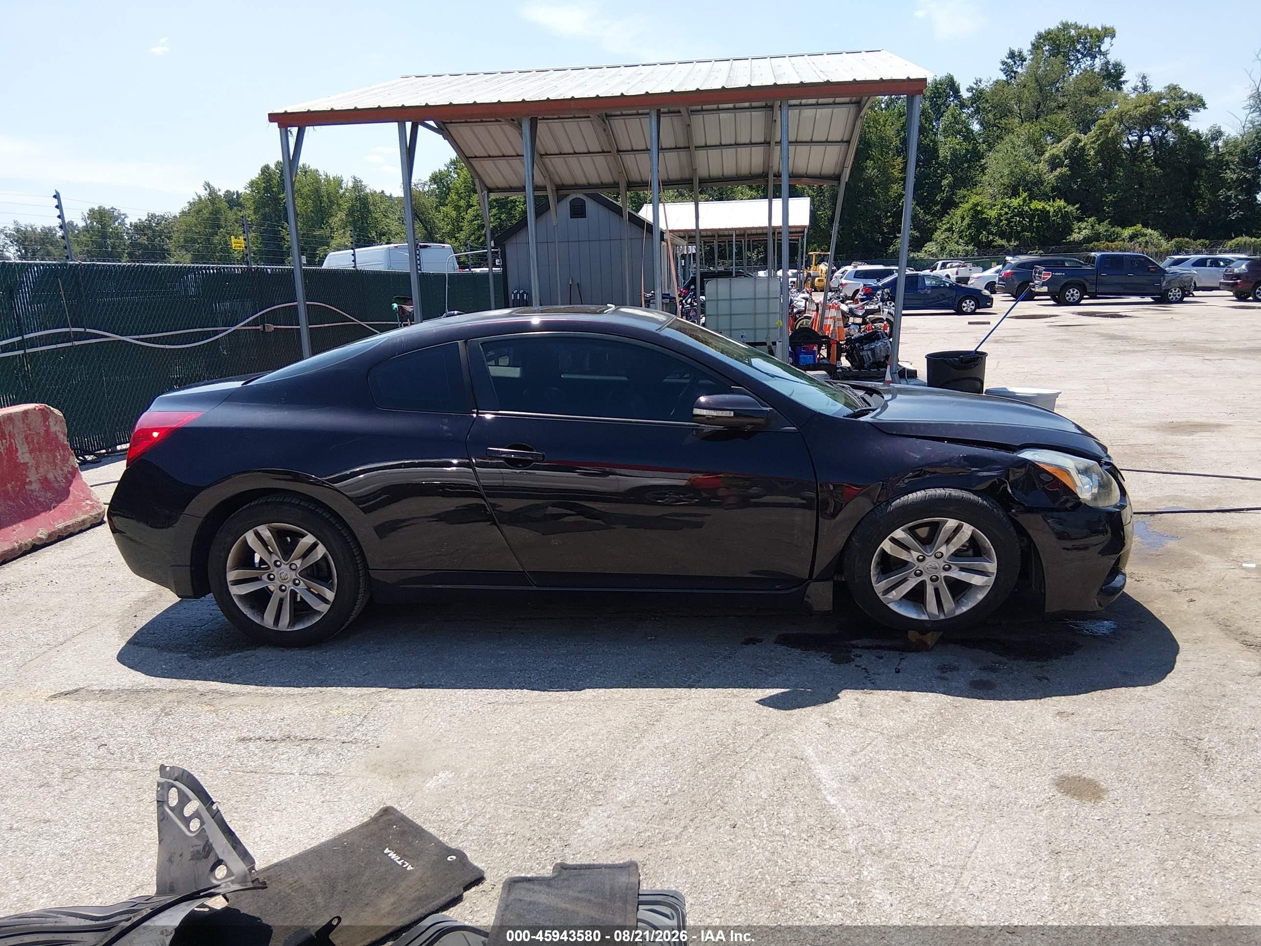 2012 Nissan Altima 2.5 S Black vin: 1N4AL2EP4CC222403