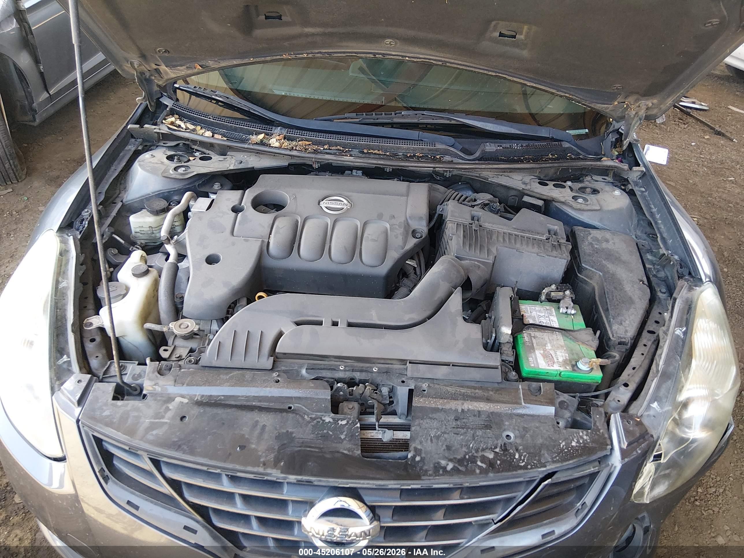 2012 Nissan Altima 2.5 S Black vin: 1N4AL2EP4CC254655