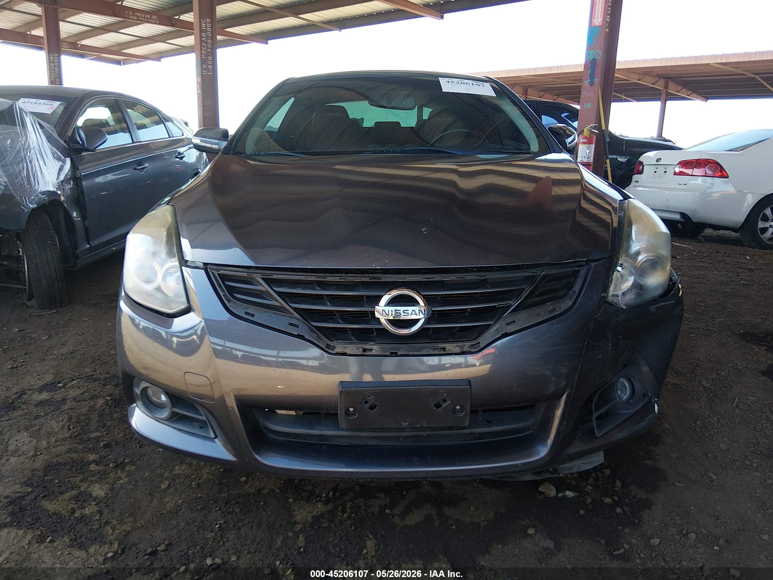 2012 Nissan Altima 2.5 S Black vin: 1N4AL2EP4CC254655