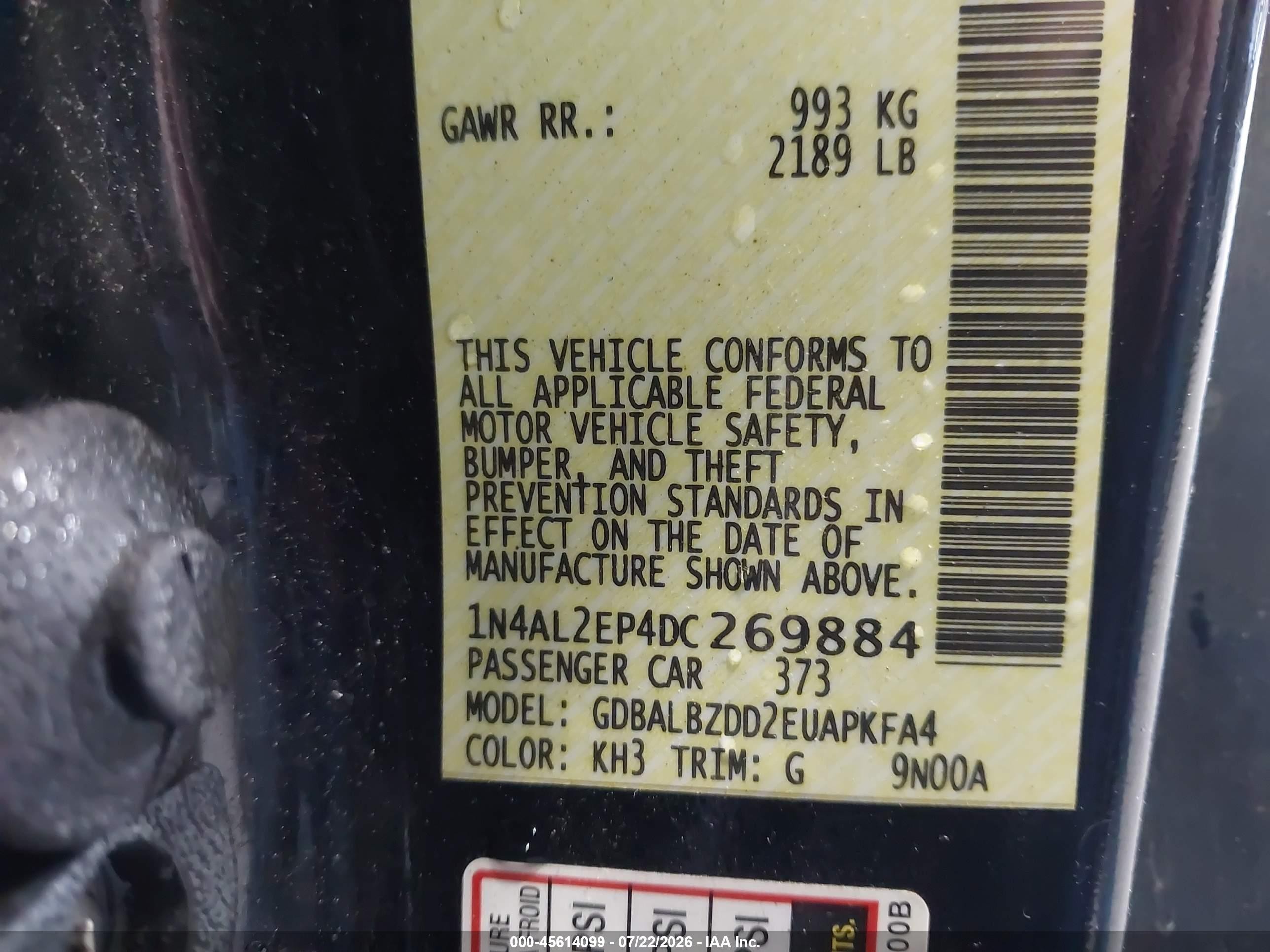 2013 Nissan Altima 2.5 S Black vin: 1N4AL2EP4DC269884