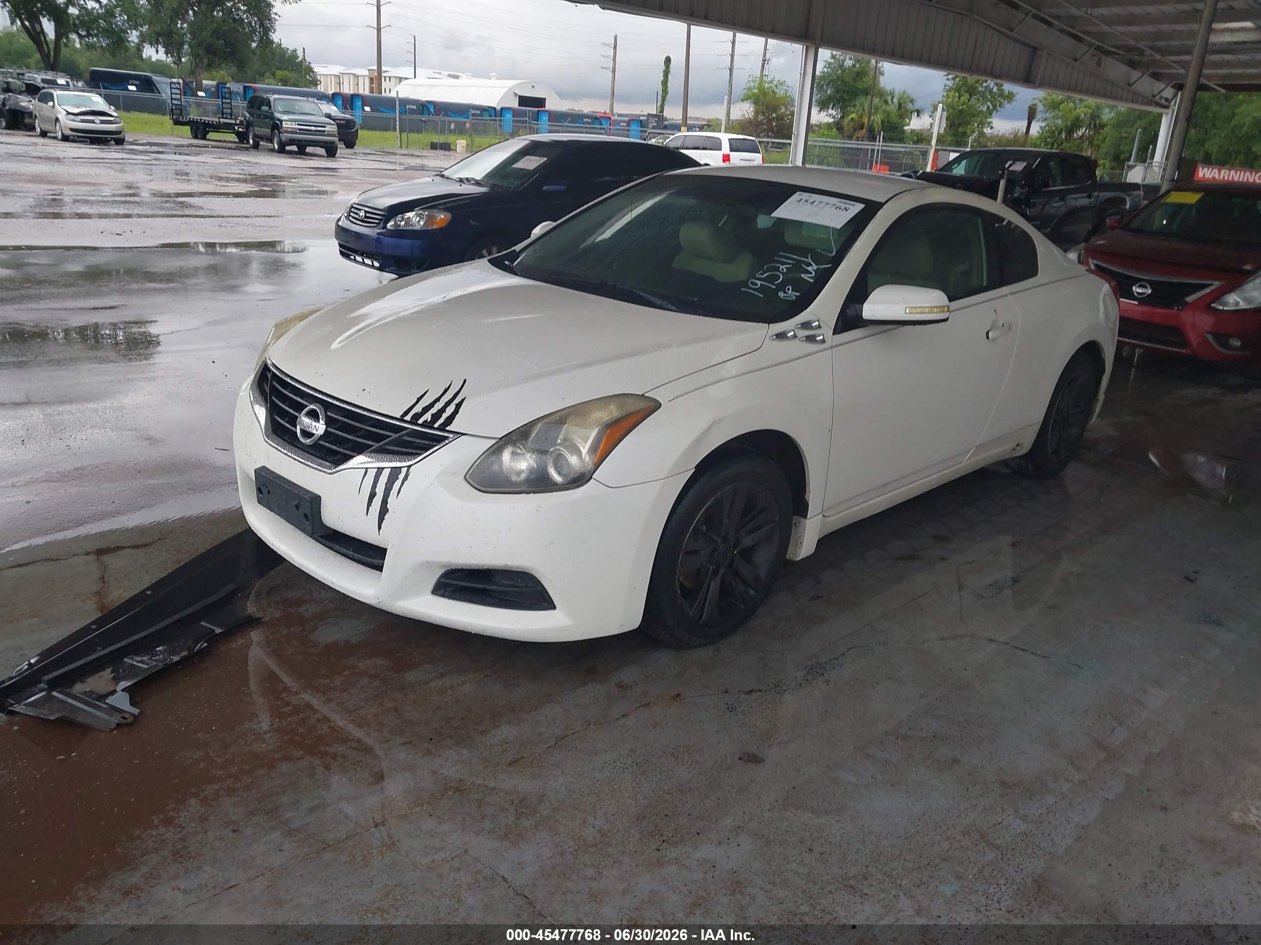 2010 Nissan Altima 2.5 S White vin: 1N4AL2EP5AC195211