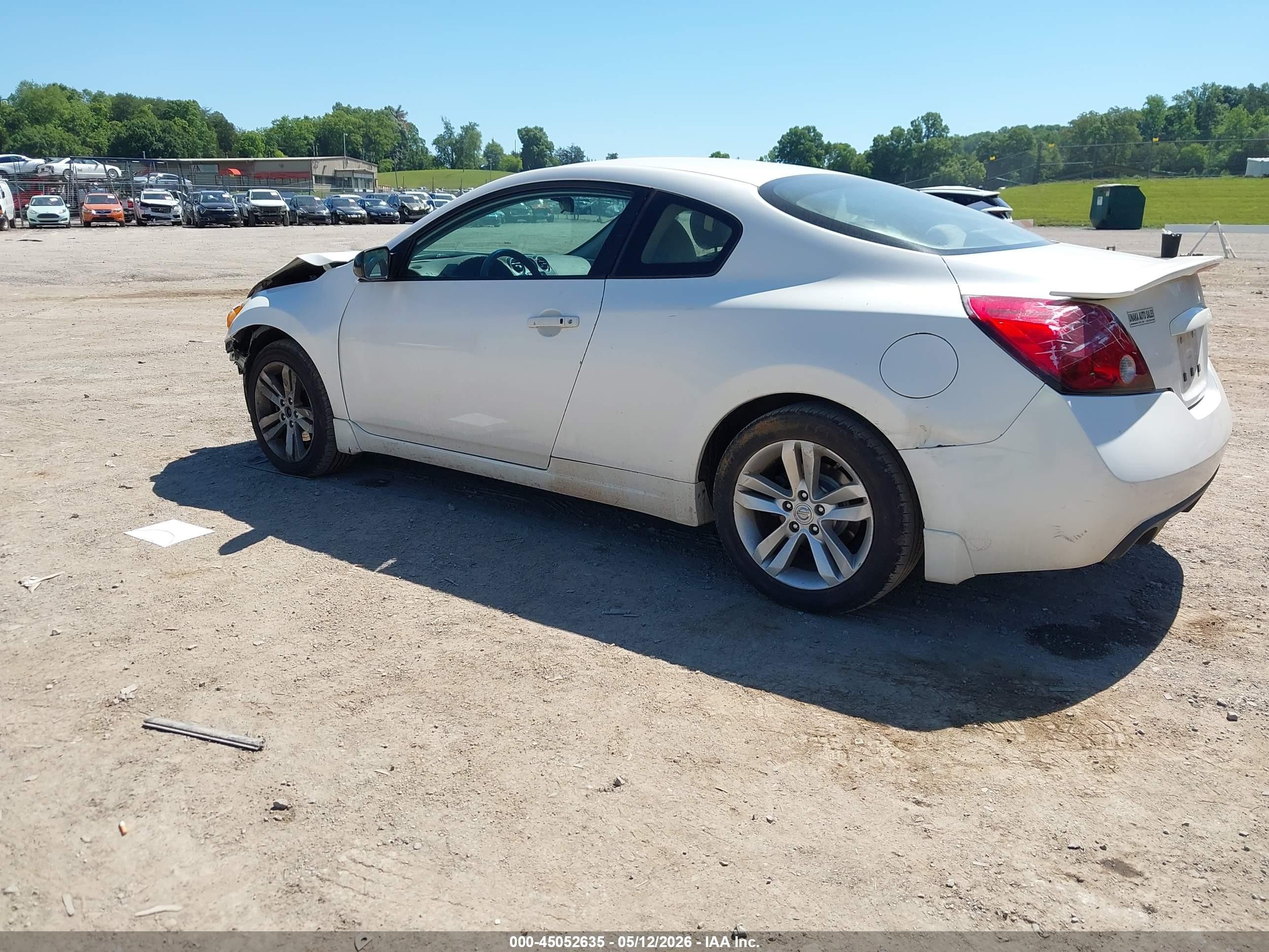 2012 Nissan Altima 2.5 S White vin: 1N4AL2EP5CC110550