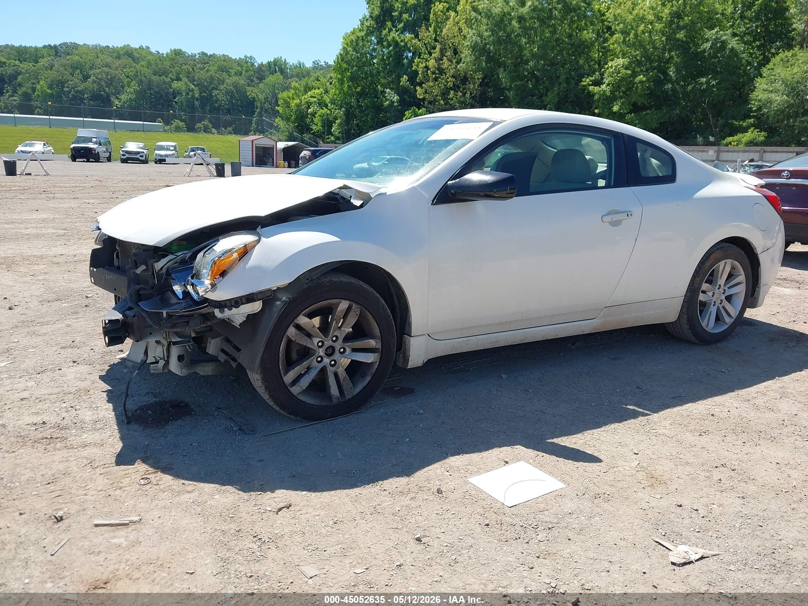 2012 Nissan Altima 2.5 S White vin: 1N4AL2EP5CC110550