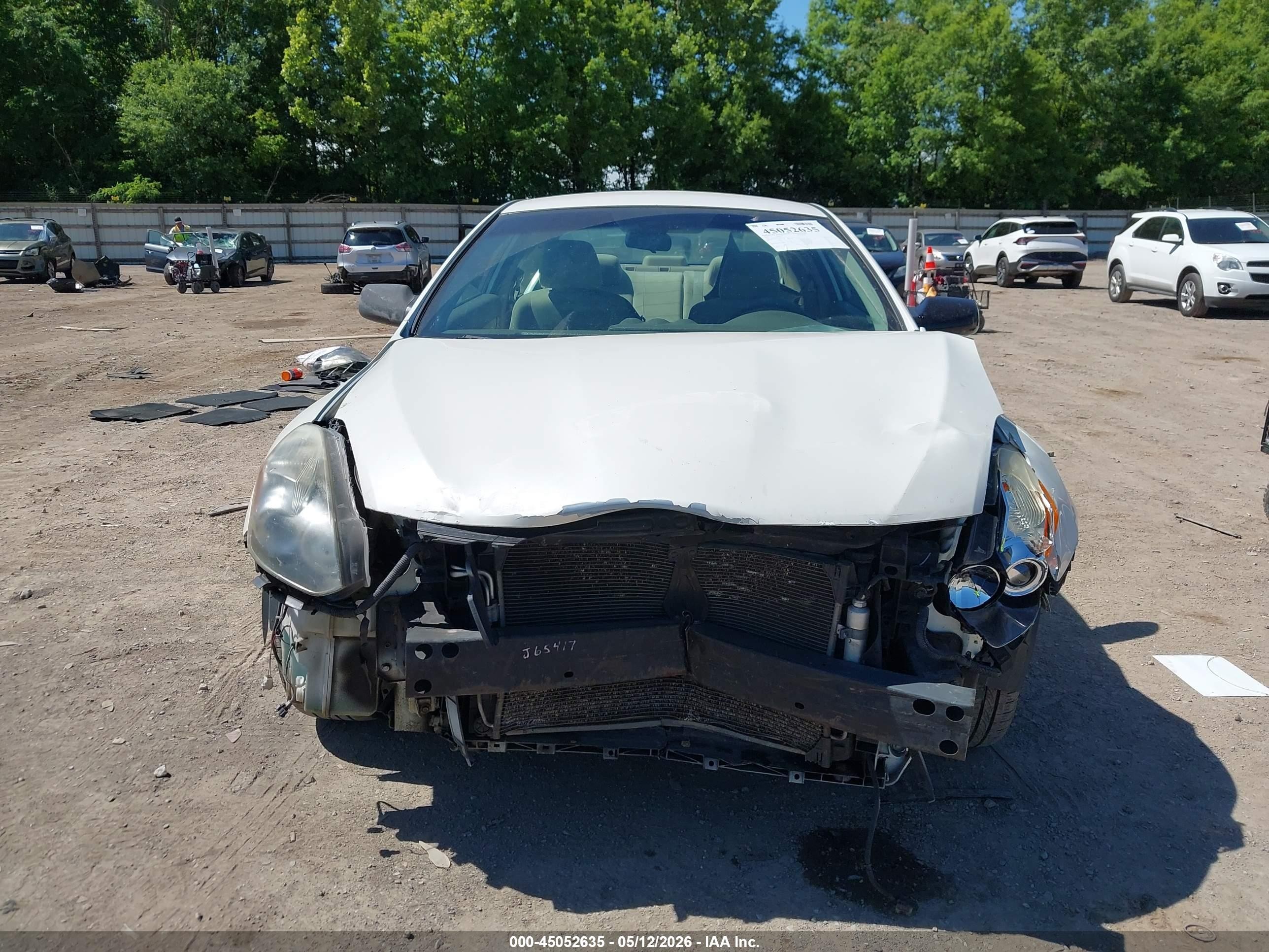 2012 Nissan Altima 2.5 S White vin: 1N4AL2EP5CC110550