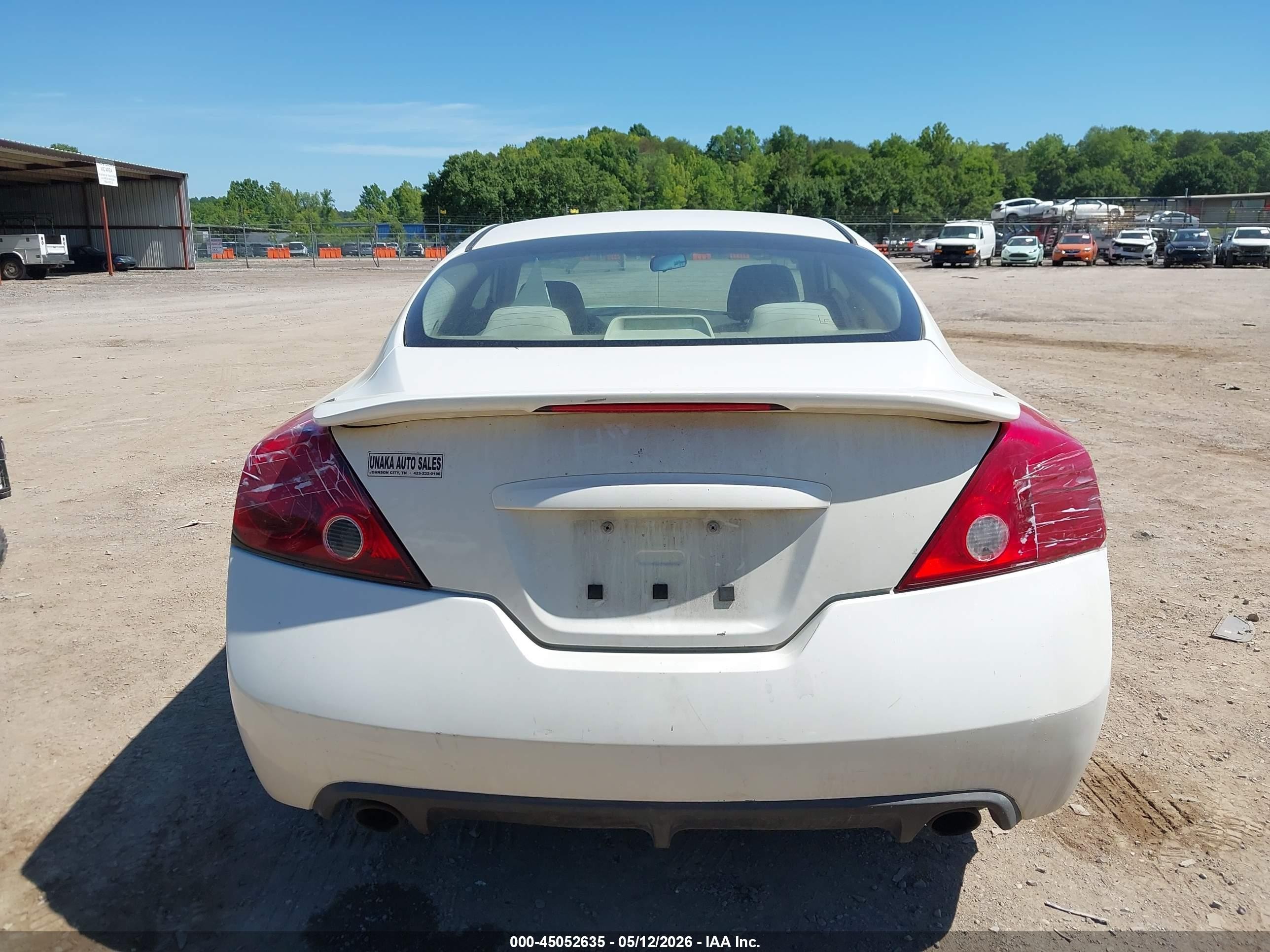 2012 Nissan Altima 2.5 S White vin: 1N4AL2EP5CC110550