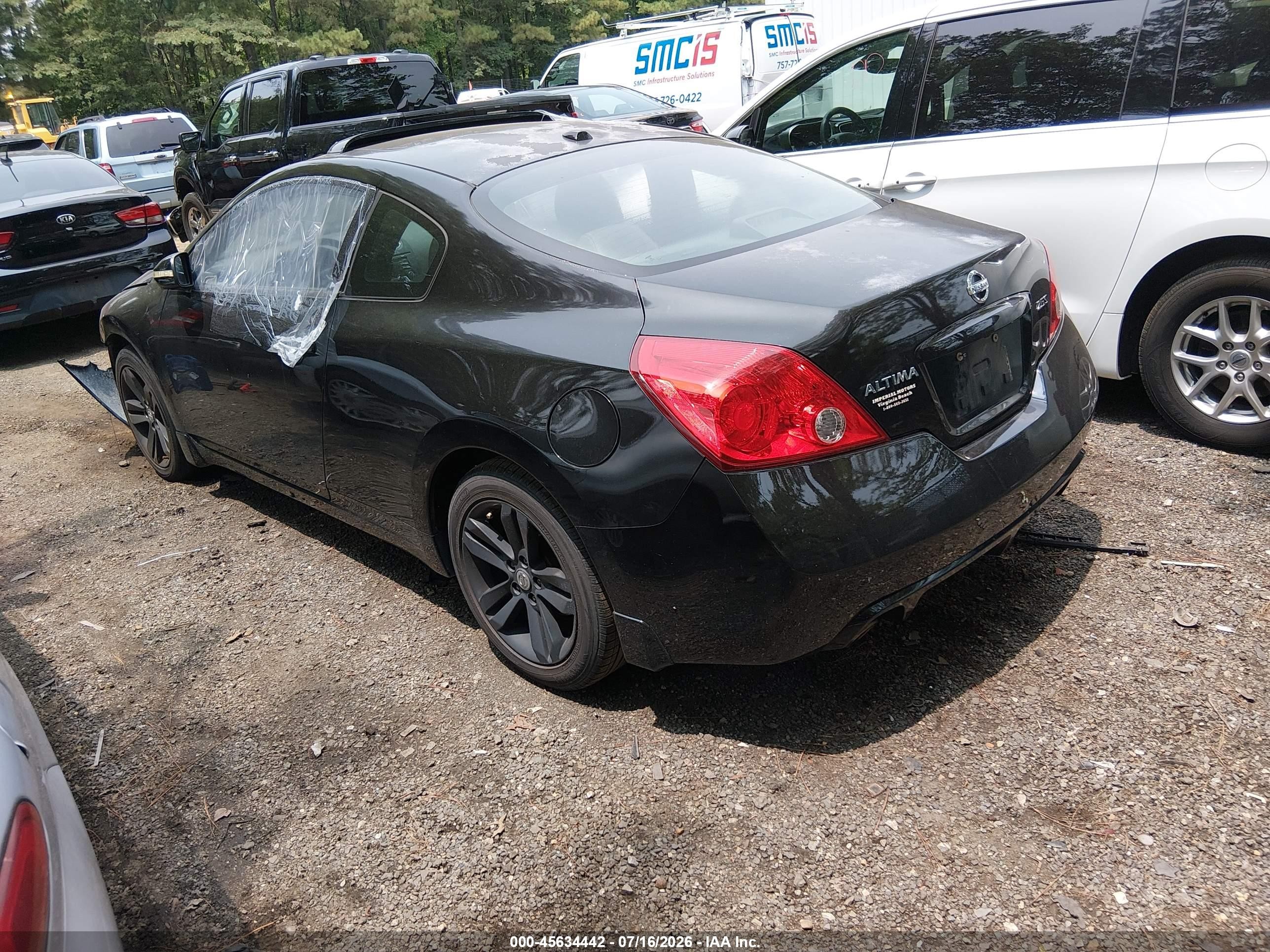 2012 Nissan Altima 2.5 S Black vin: 1N4AL2EP5CC209577