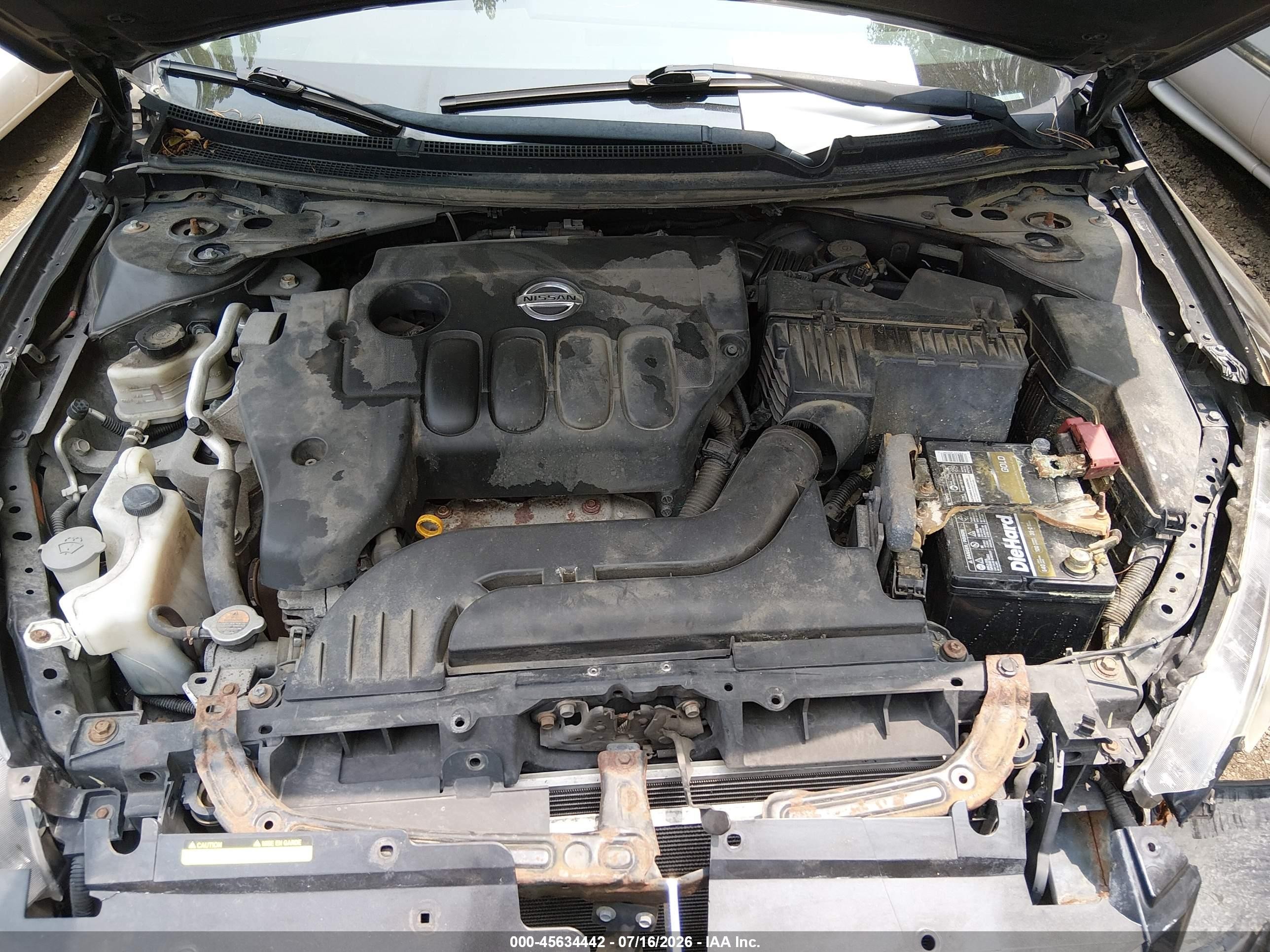 2012 Nissan Altima 2.5 S Black vin: 1N4AL2EP5CC209577