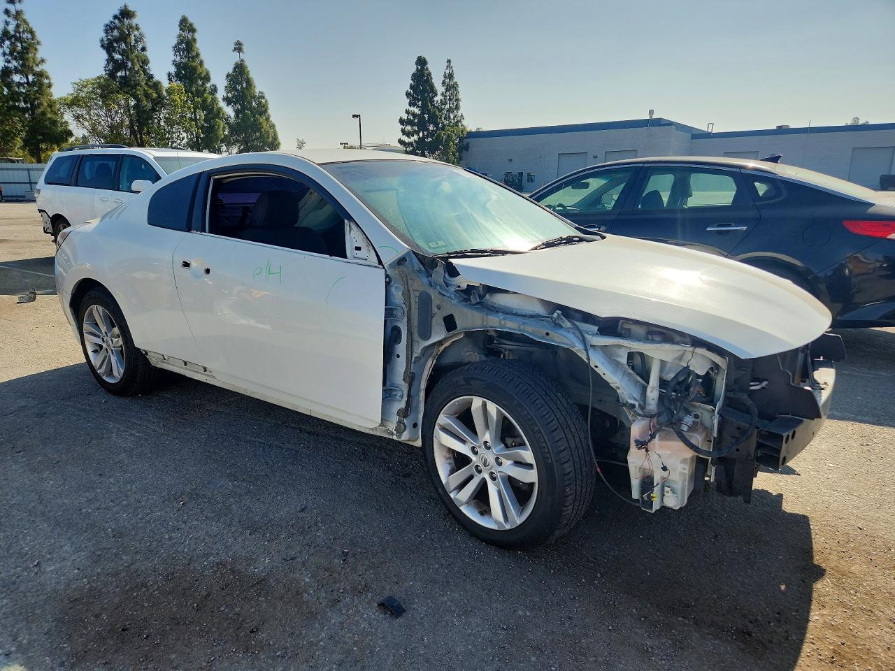 2013 Nissan Altima S White vin: 1N4AL2EP5DC161354