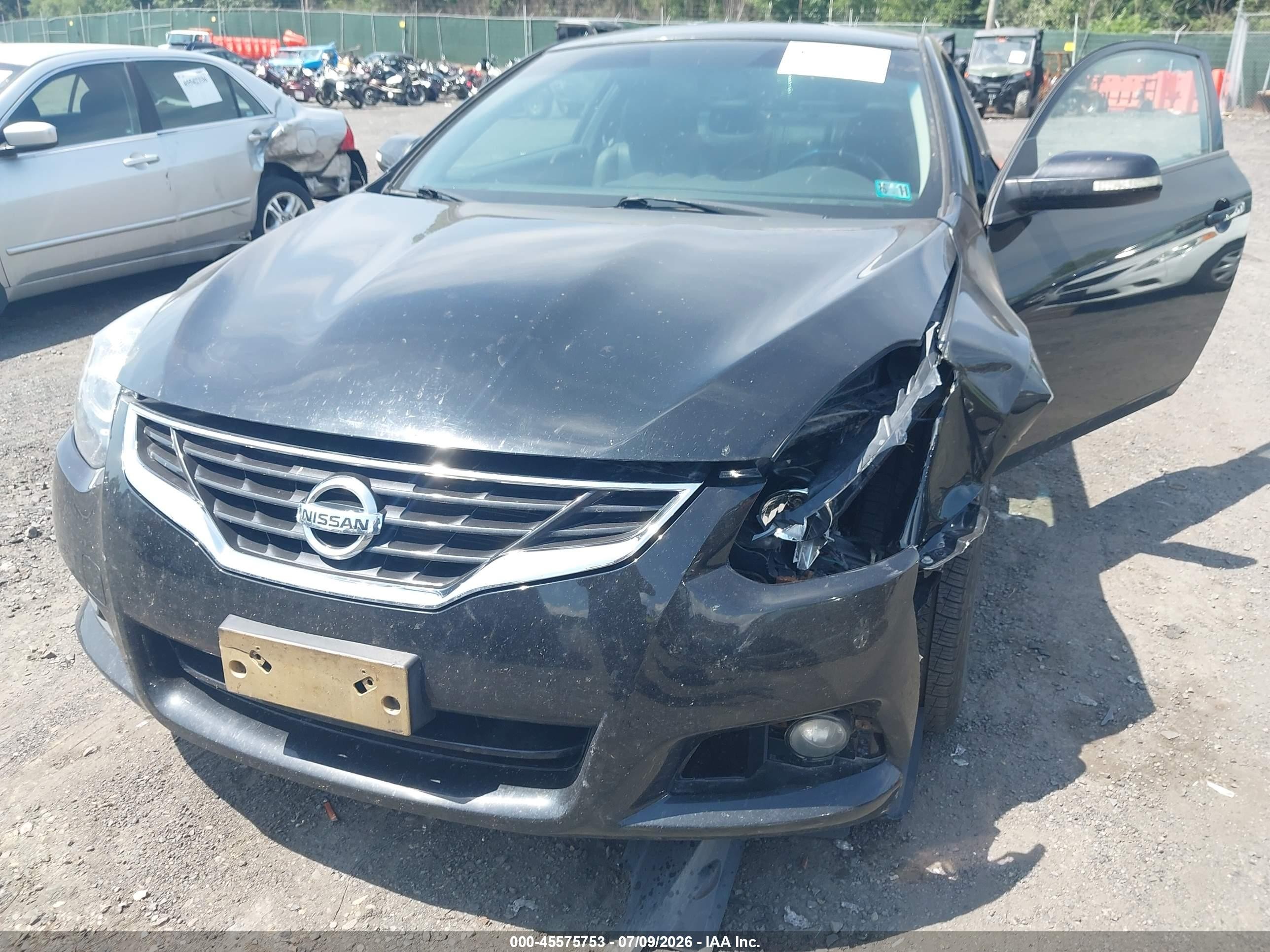 2013 Nissan Altima 2.5 S Black vin: 1N4AL2EP5DC905163