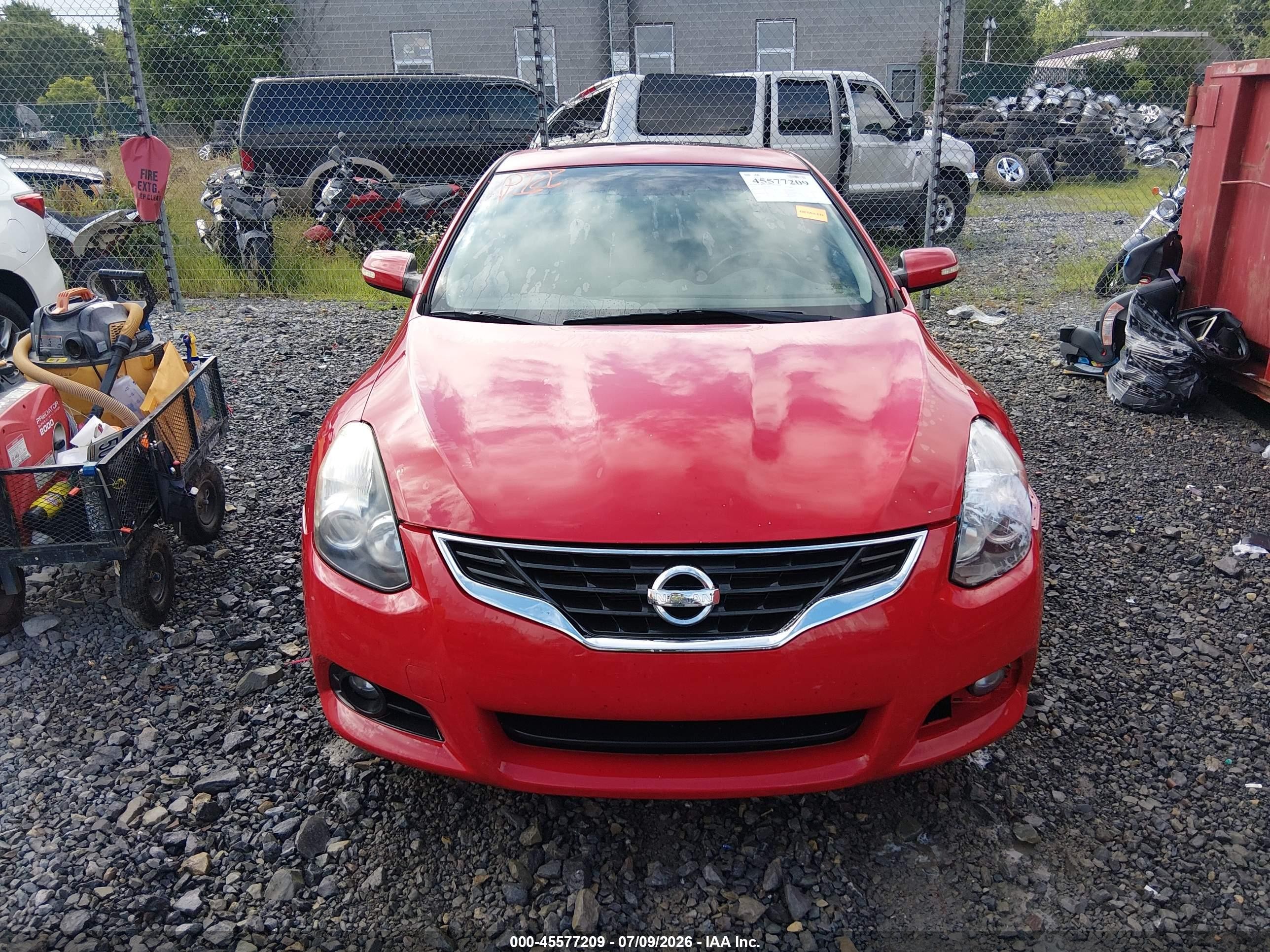 2010 Nissan Altima 2.5 S Red vin: 1N4AL2EP6AC121411