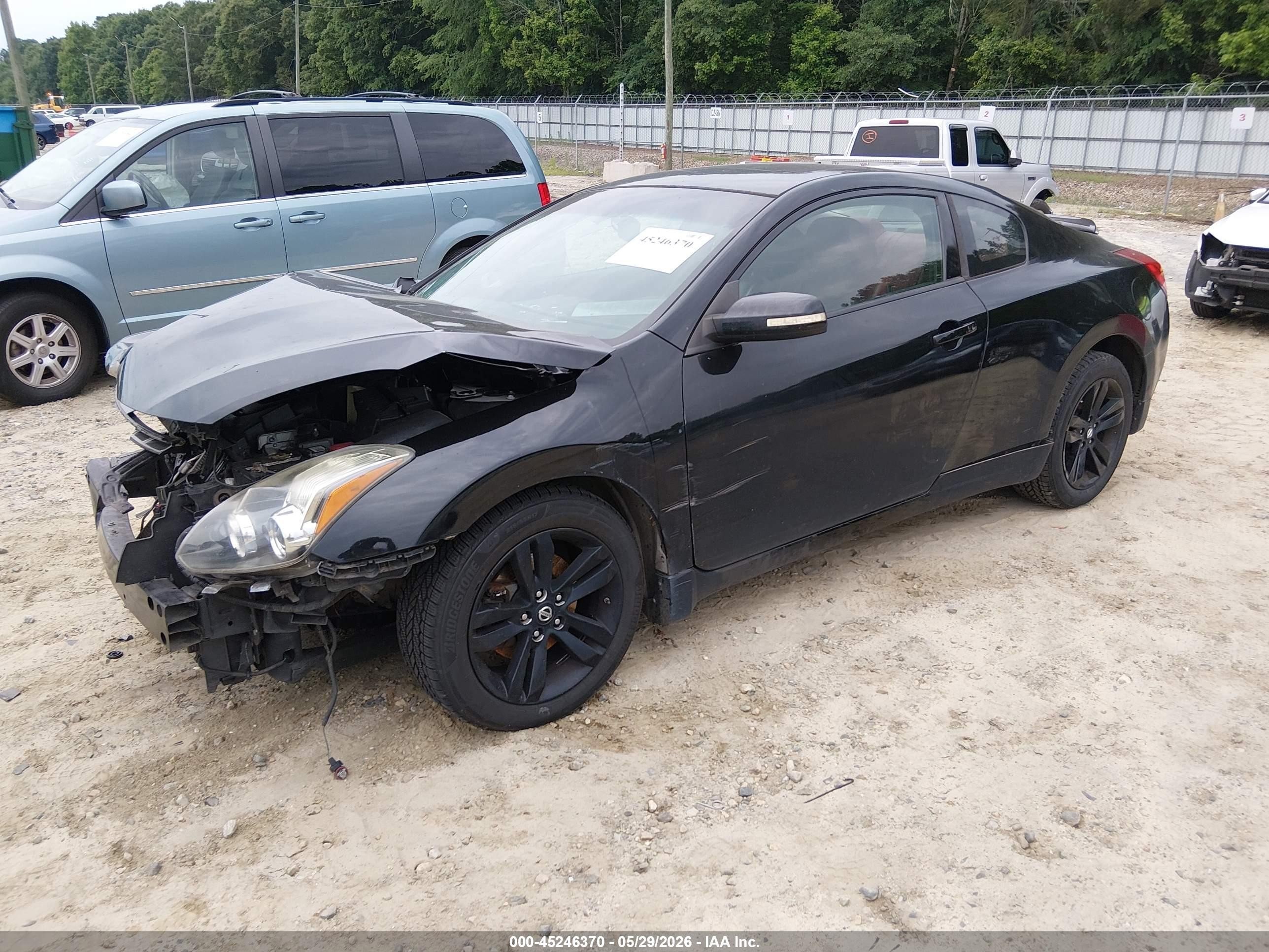 2010 Nissan Altima 2.5 S Black vin: 1N4AL2EP6AC170155