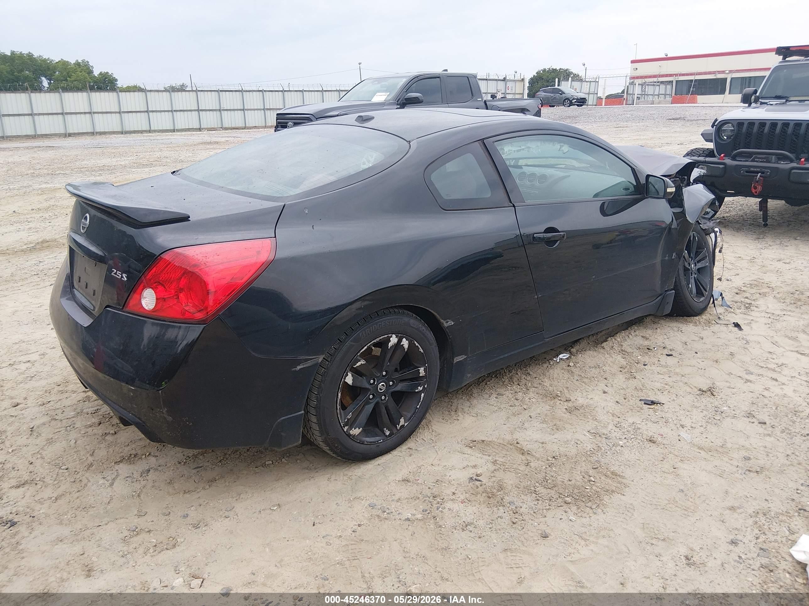 2010 Nissan Altima 2.5 S Black vin: 1N4AL2EP6AC170155