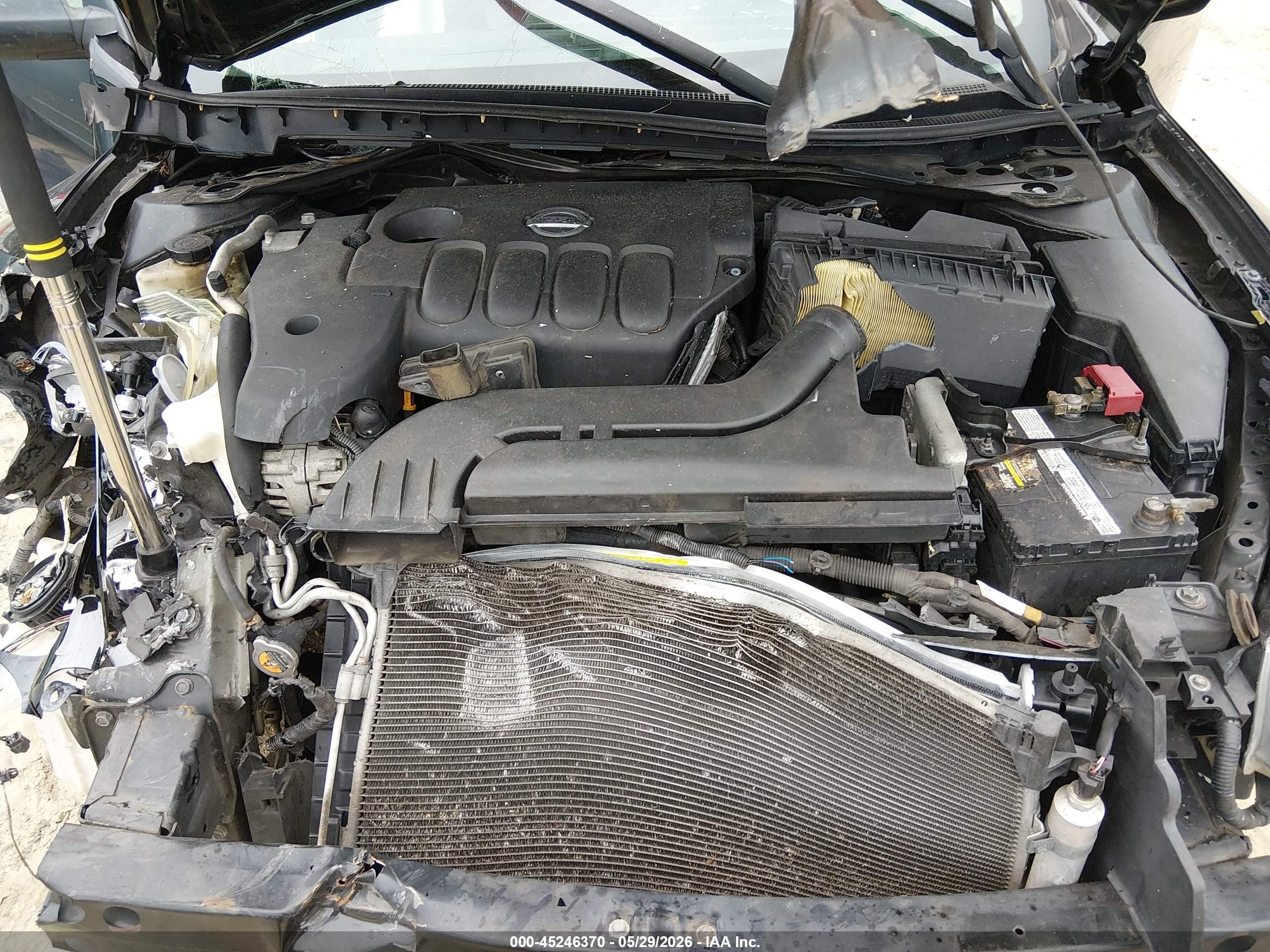 2010 Nissan Altima 2.5 S Black vin: 1N4AL2EP6AC170155