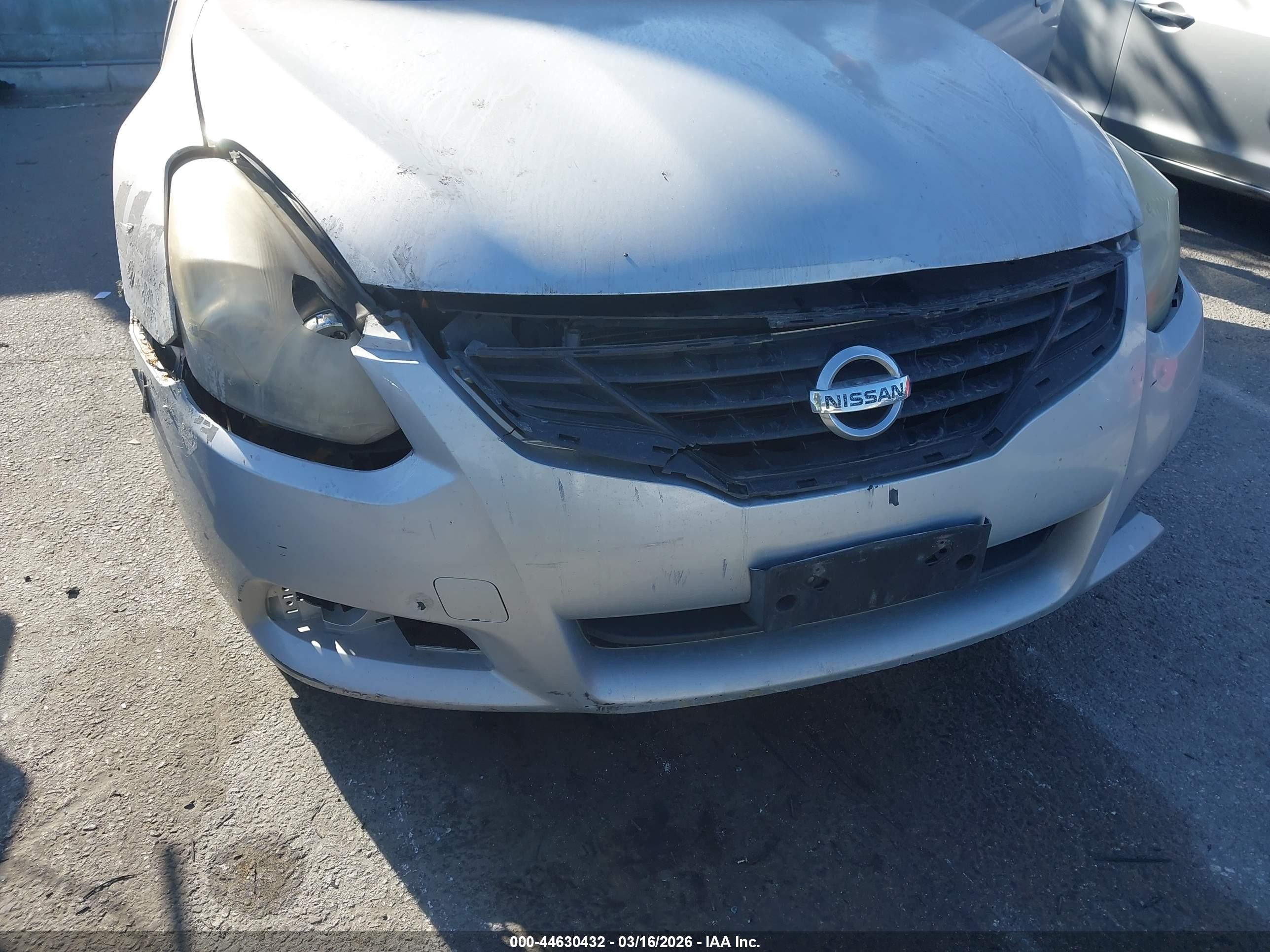 2010 Nissan Altima 2.5 S Gray vin: 1N4AL2EP6AC183343