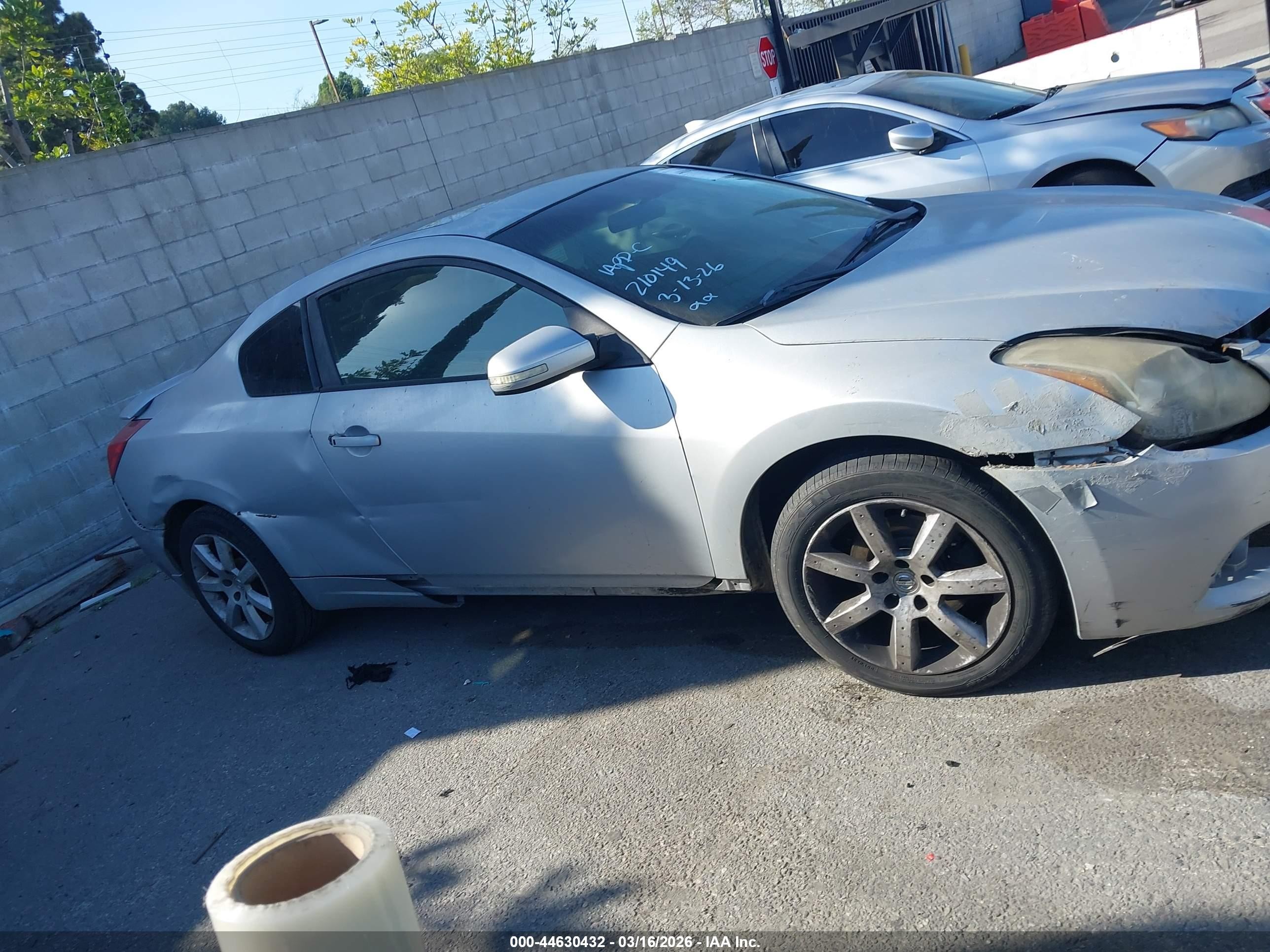 2010 Nissan Altima 2.5 S Gray vin: 1N4AL2EP6AC183343