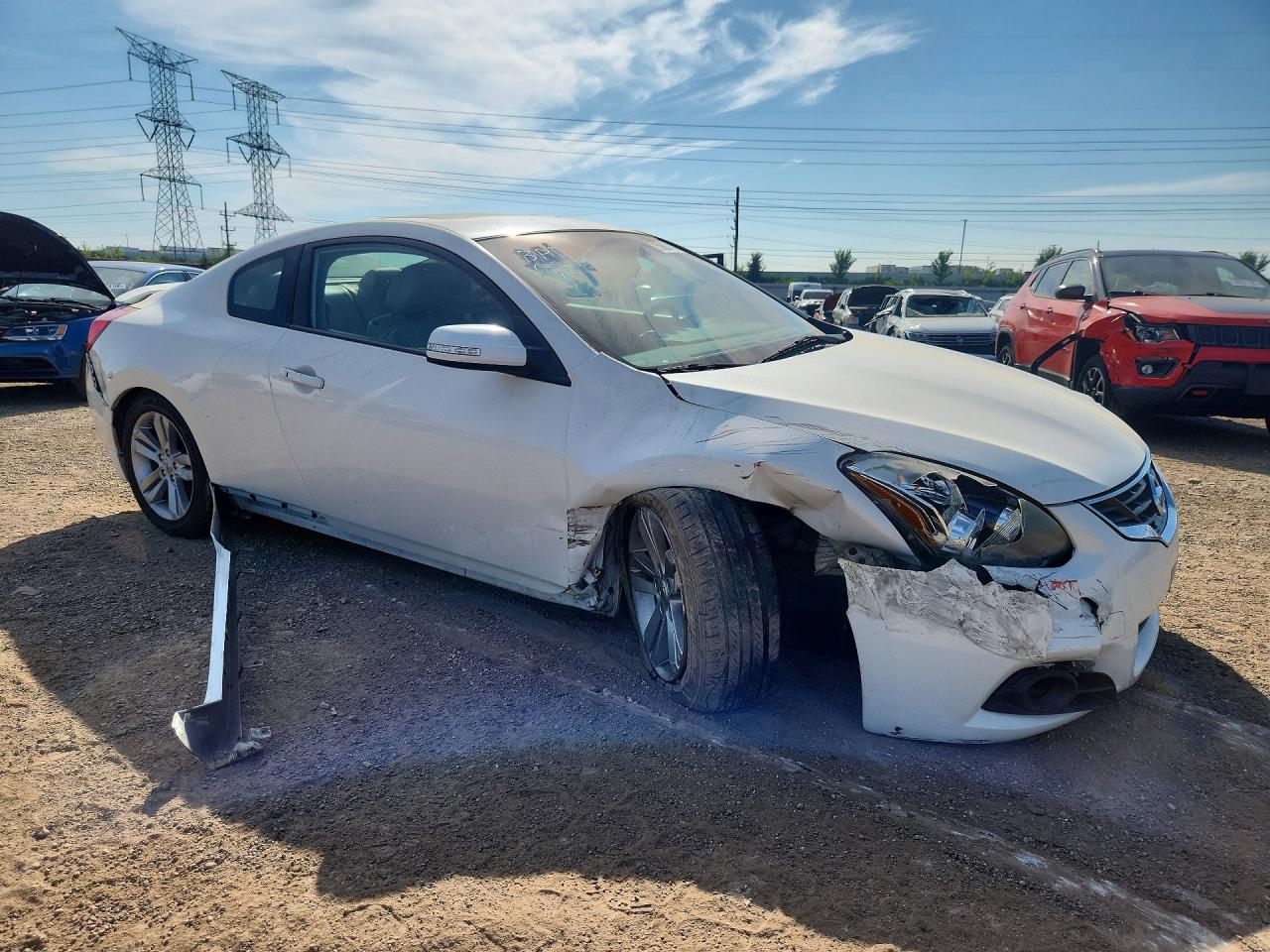 2012 Nissan Altima S White vin: 1N4AL2EP6CC154802