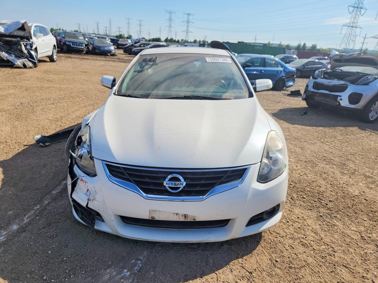 2012 Nissan Altima S White vin: 1N4AL2EP6CC154802