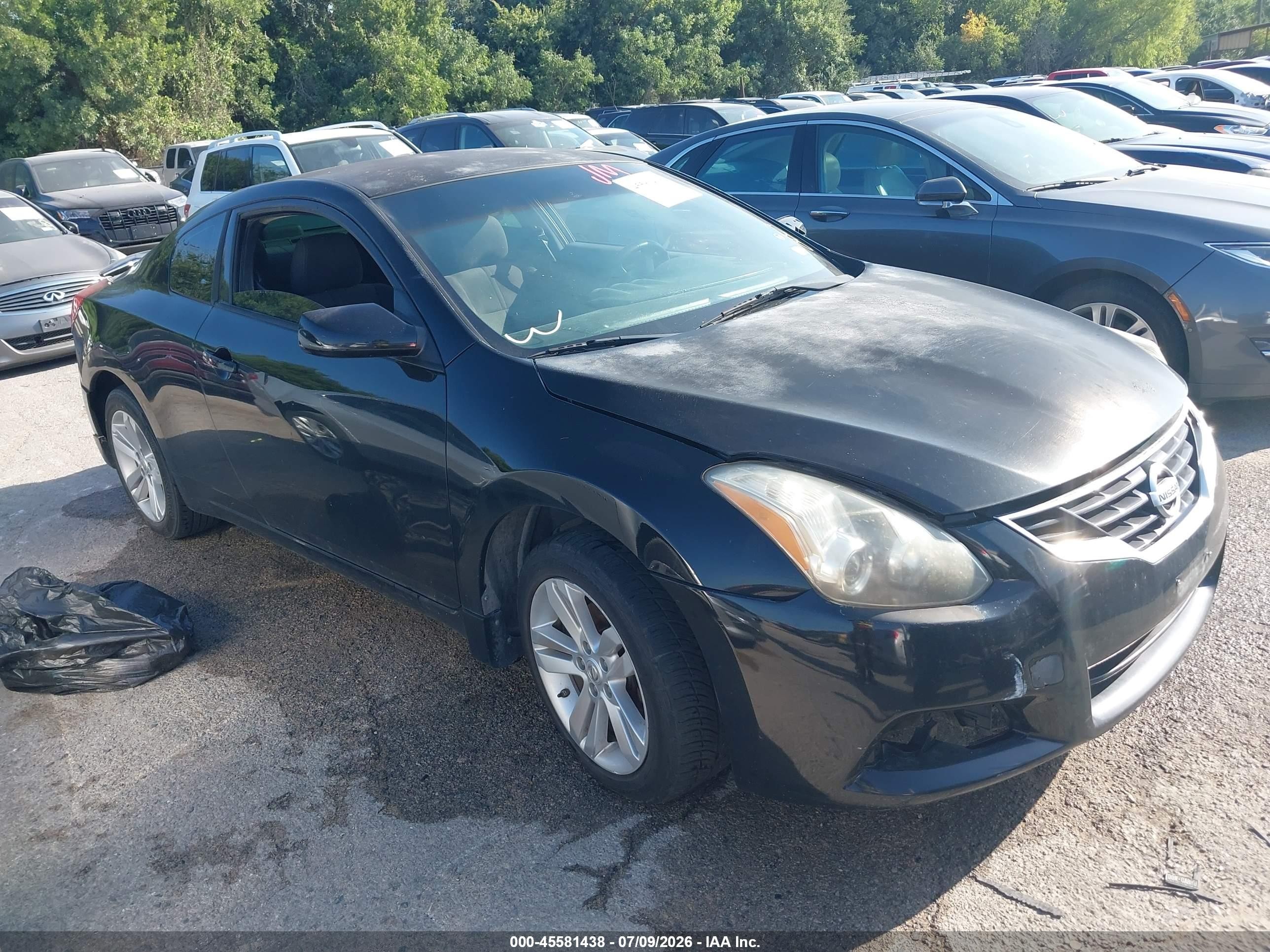 2012 Nissan Altima 2.5 S Черный vin: 1N4AL2EP6CC162303