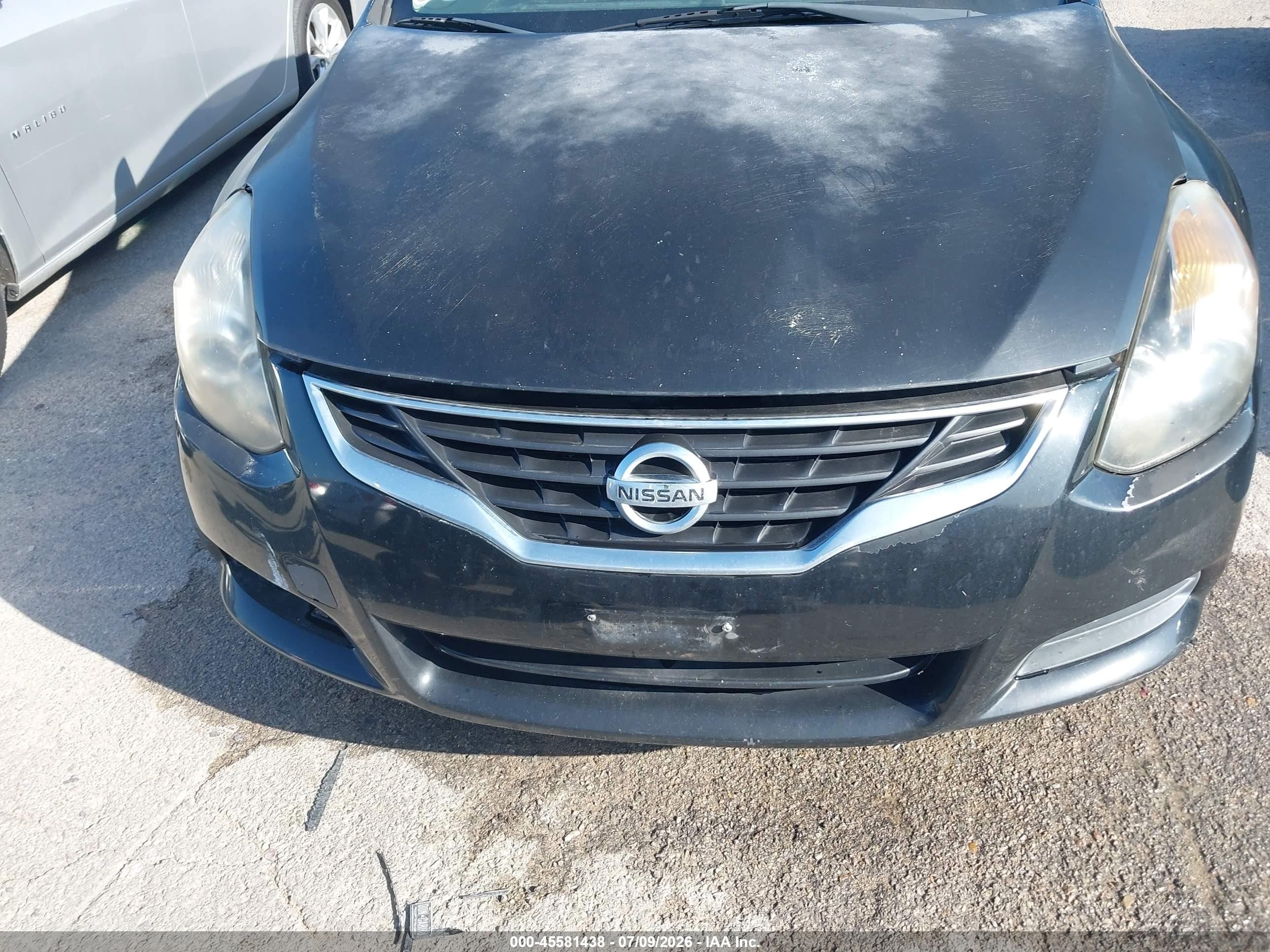 2012 Nissan Altima 2.5 S Black vin: 1N4AL2EP6CC162303