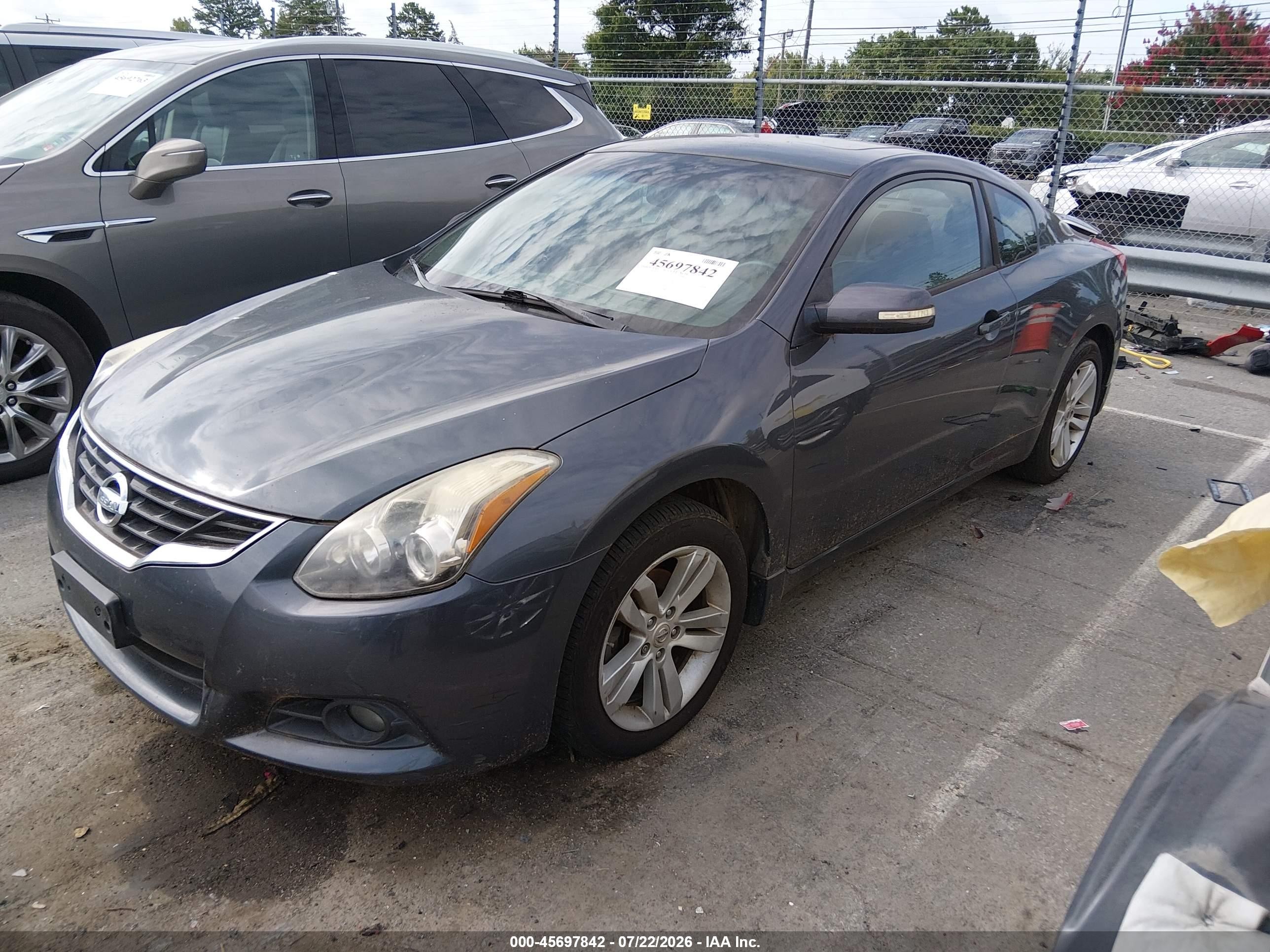 2012 Nissan Altima 2.5 S Gray vin: 1N4AL2EP6CC175388