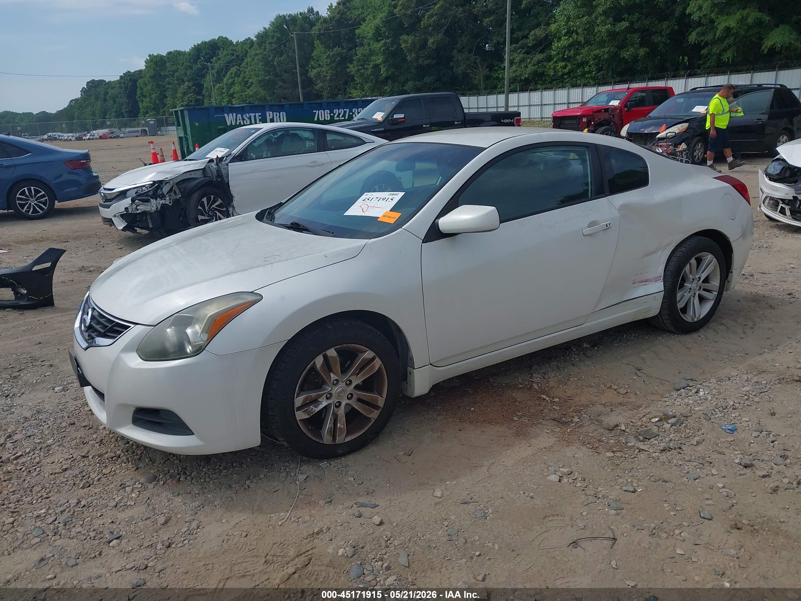 2013 Nissan Altima 2.5 S White vin: 1N4AL2EP6DC199725