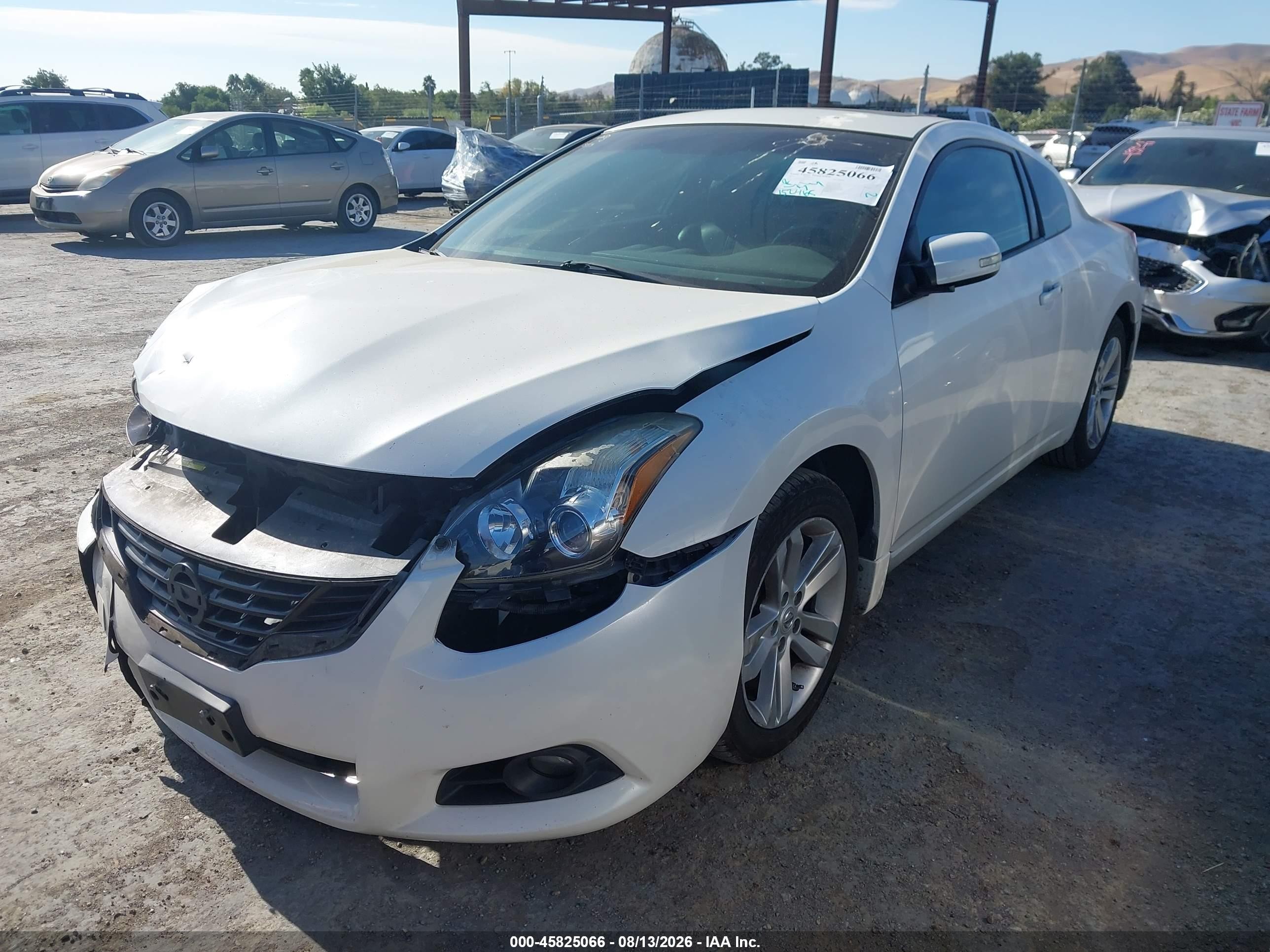 2012 Nissan Altima 2.5 S White vin: 1N4AL2EP7CC117547