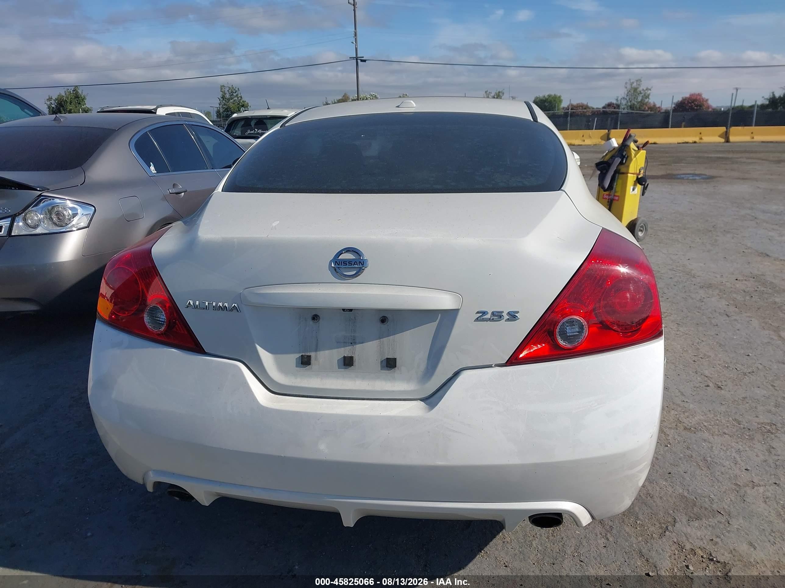 2012 Nissan Altima 2.5 S White vin: 1N4AL2EP7CC117547