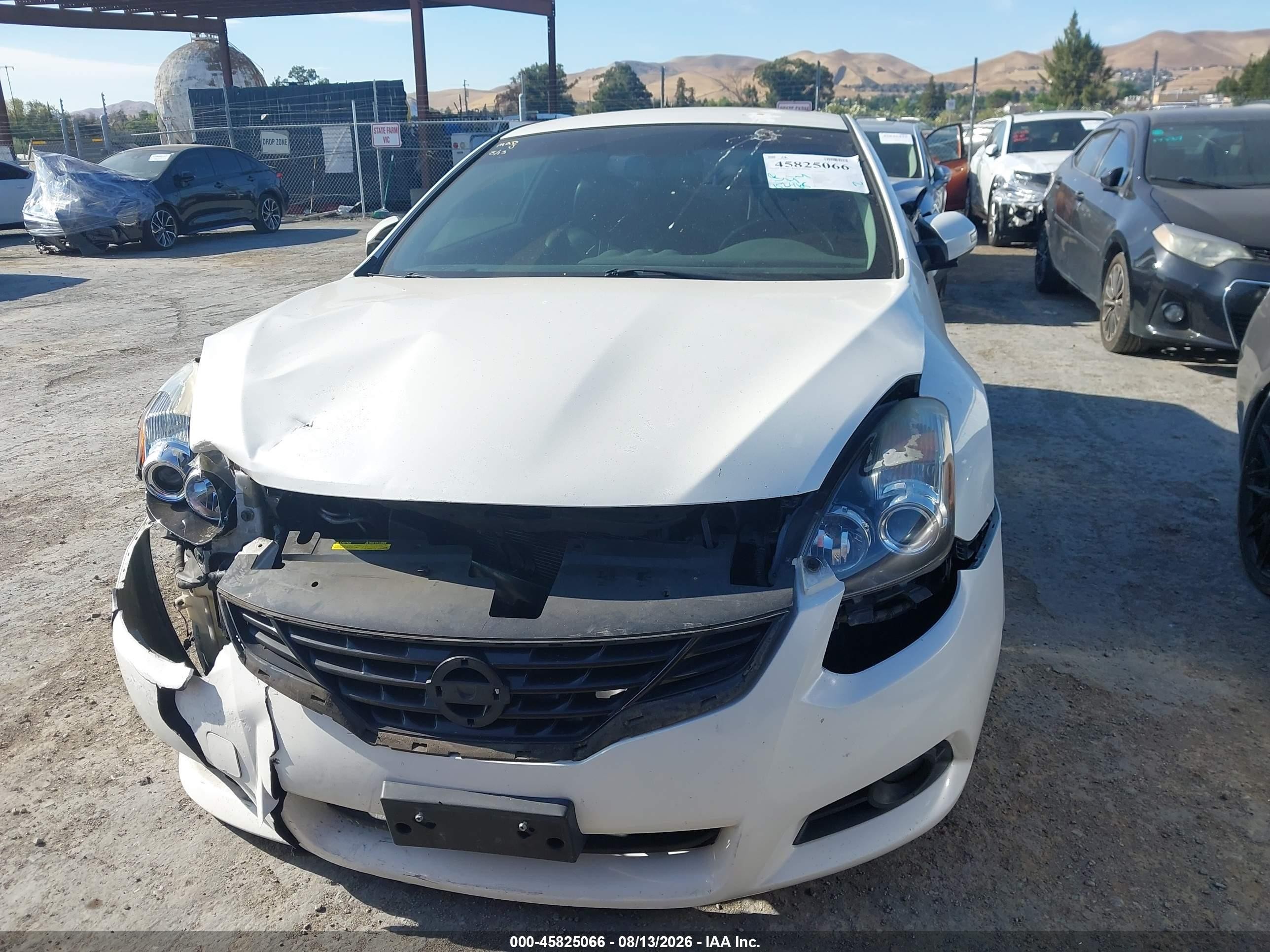 2012 Nissan Altima 2.5 S White vin: 1N4AL2EP7CC117547