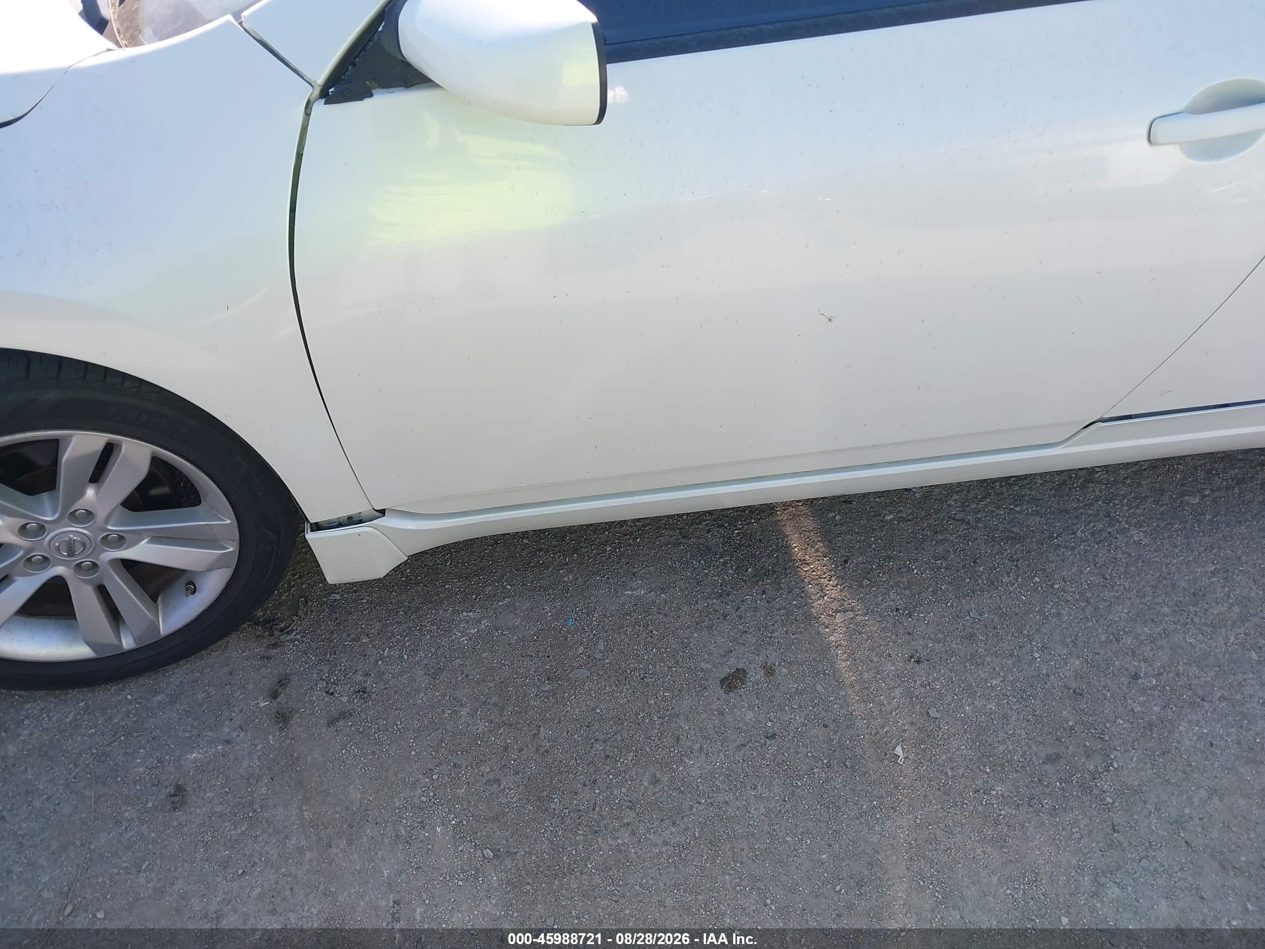 2013 Nissan Altima 2.5 S White vin: 1N4AL2EP7DC231713