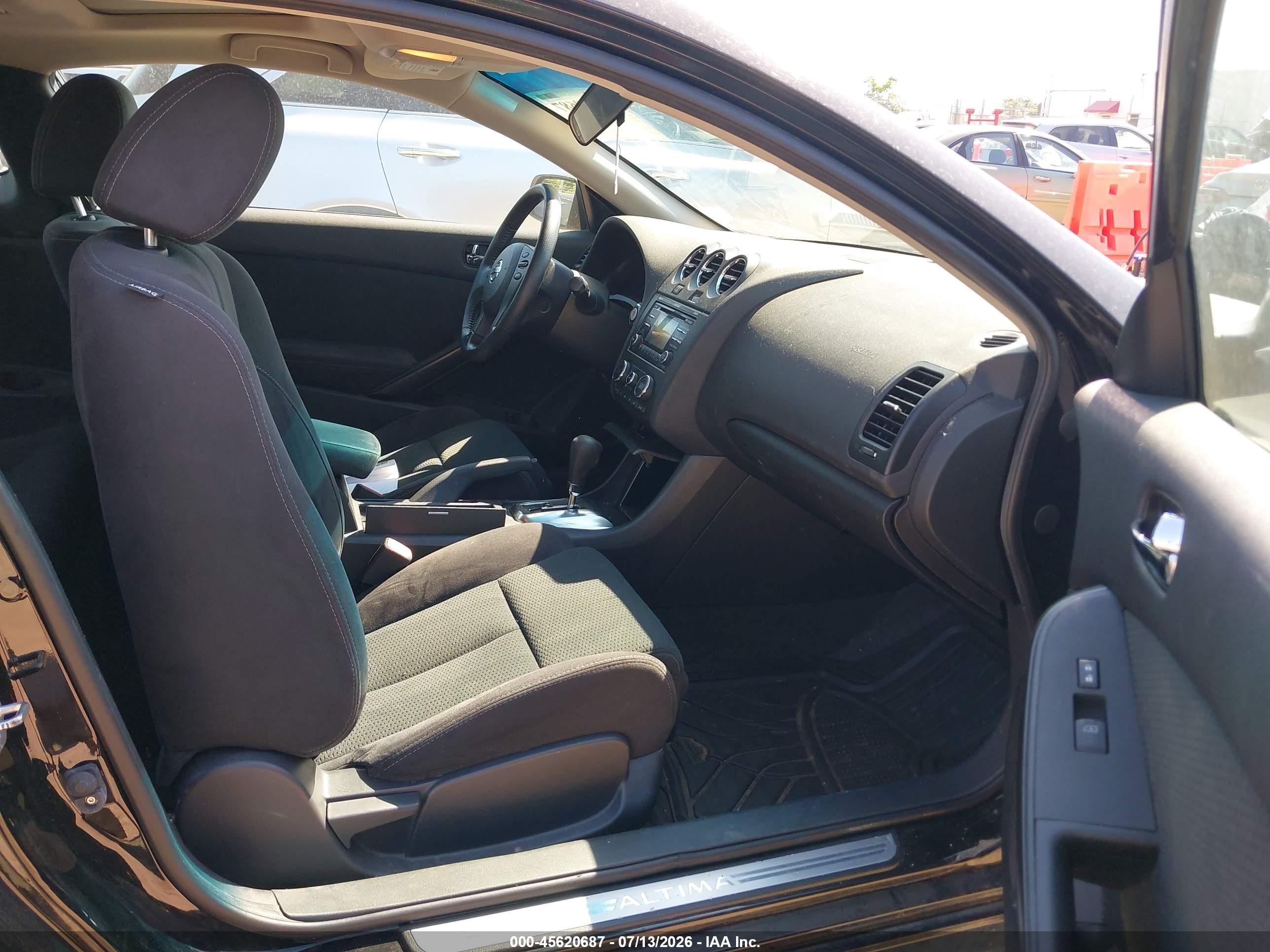 2012 Nissan Altima 2.5 S Black vin: 1N4AL2EP8CC132462