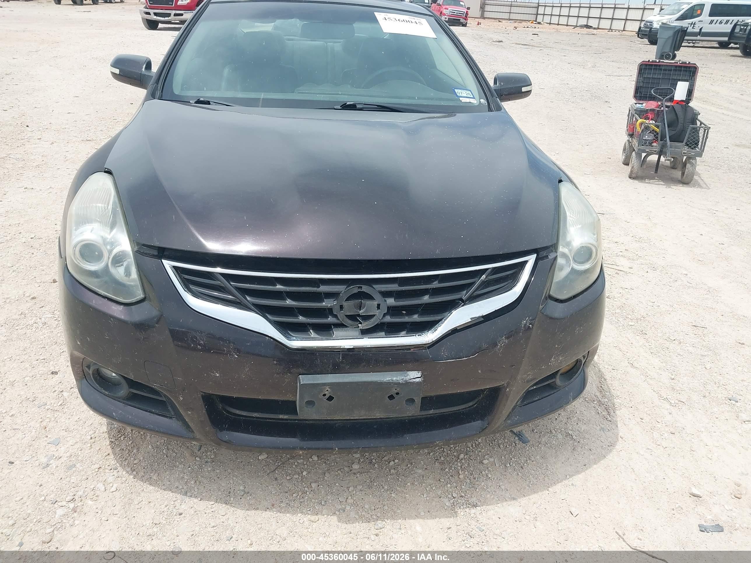 2010 Nissan Altima 2.5 S Black vin: 1N4AL2EP9AC122729