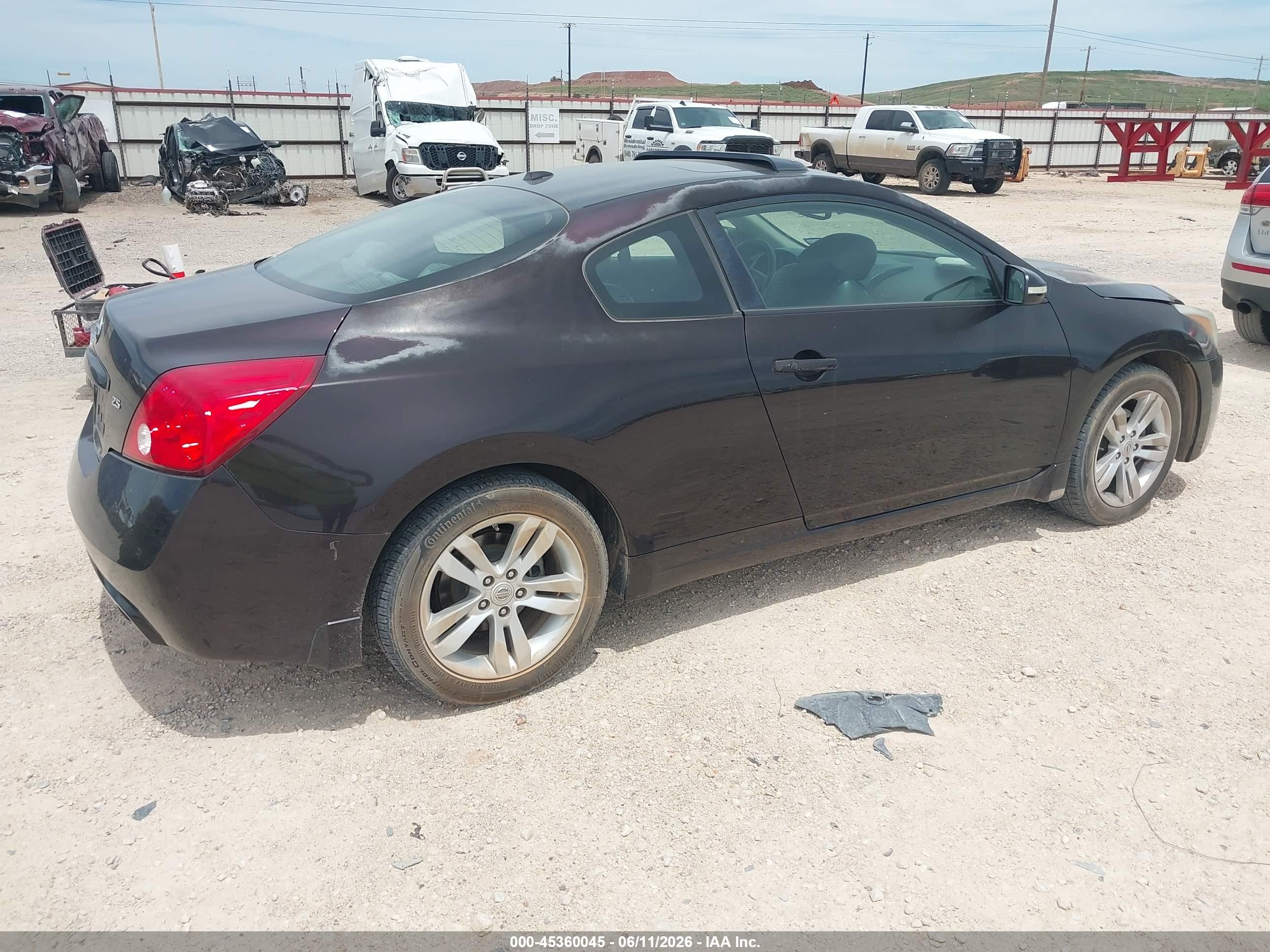 2010 Nissan Altima 2.5 S Black vin: 1N4AL2EP9AC122729