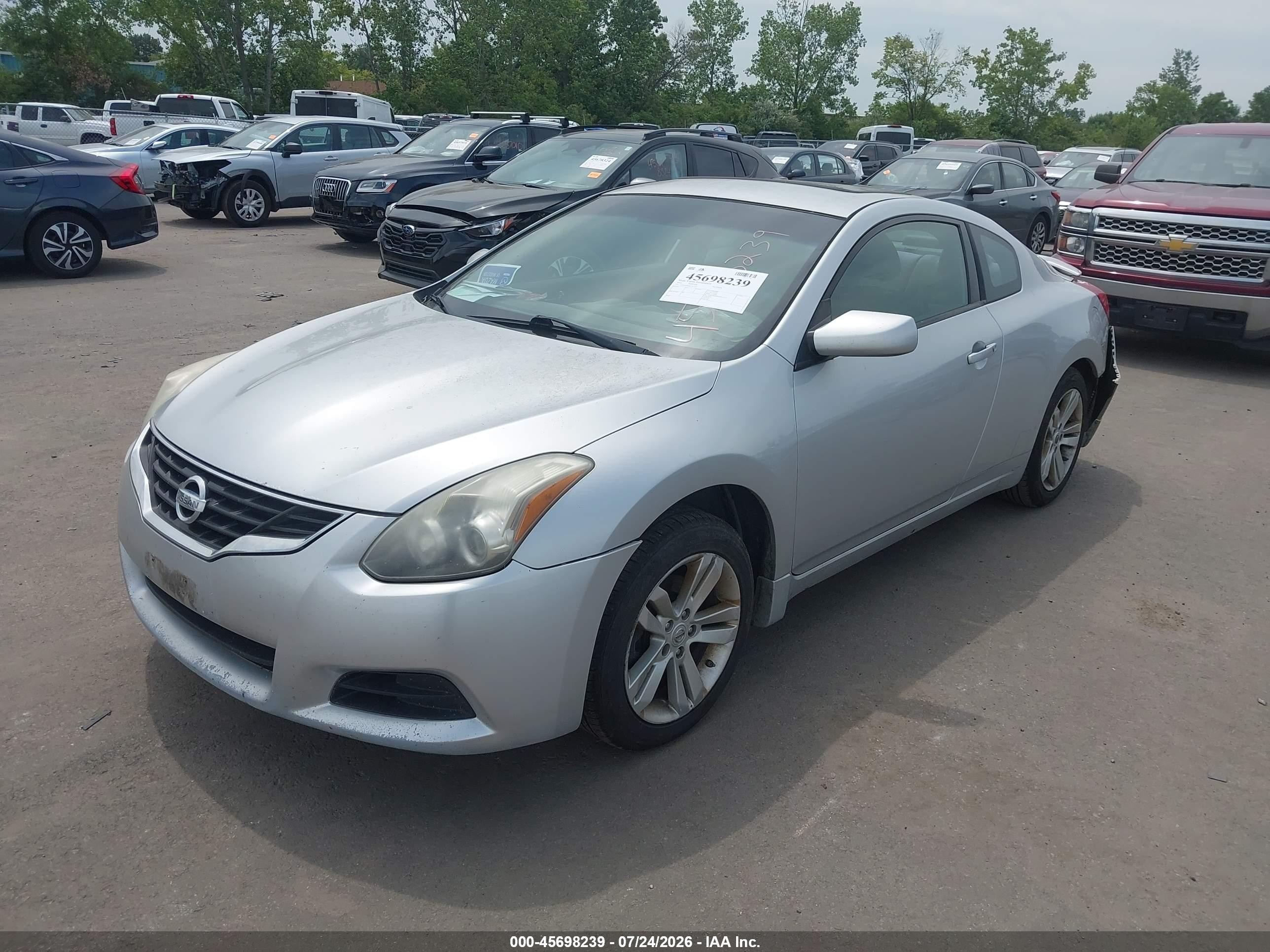 2010 Nissan Altima 2.5 S Серебряный vin: 1N4AL2EP9AC147372