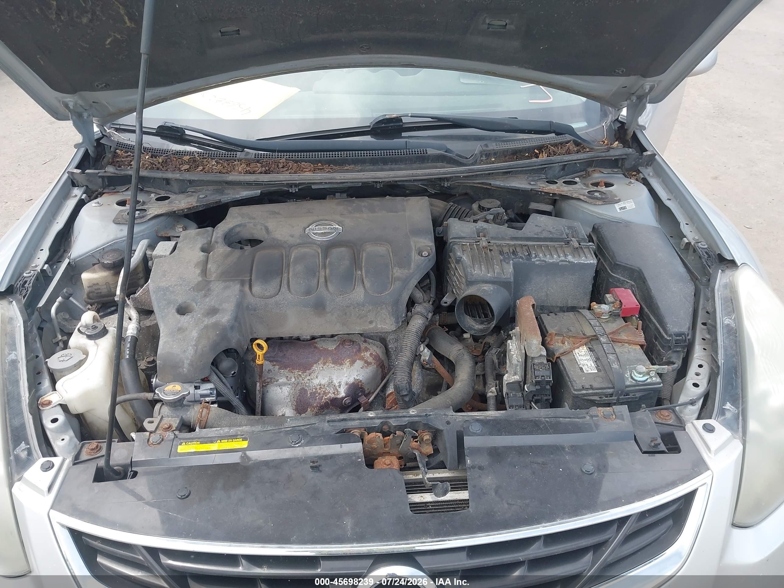 2010 Nissan Altima 2.5 S Серебряный vin: 1N4AL2EP9AC147372