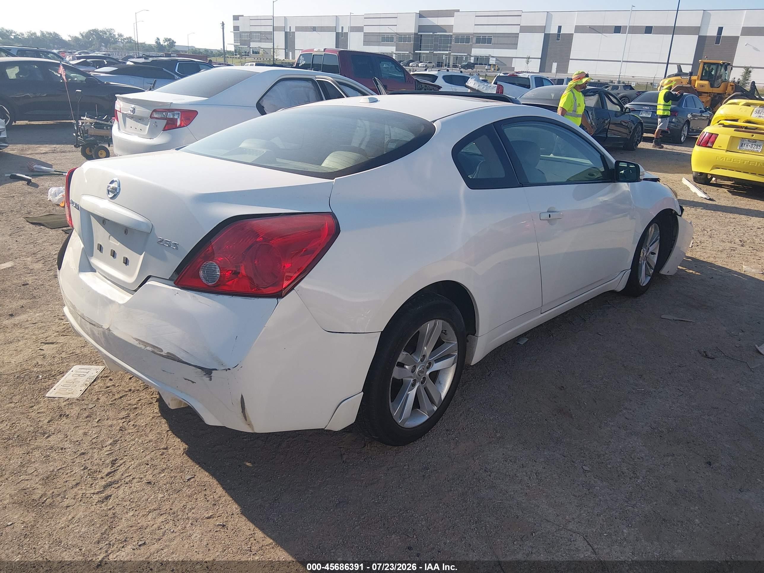 2010 Nissan Altima 2.5 S Белый vin: 1N4AL2EP9AC164558